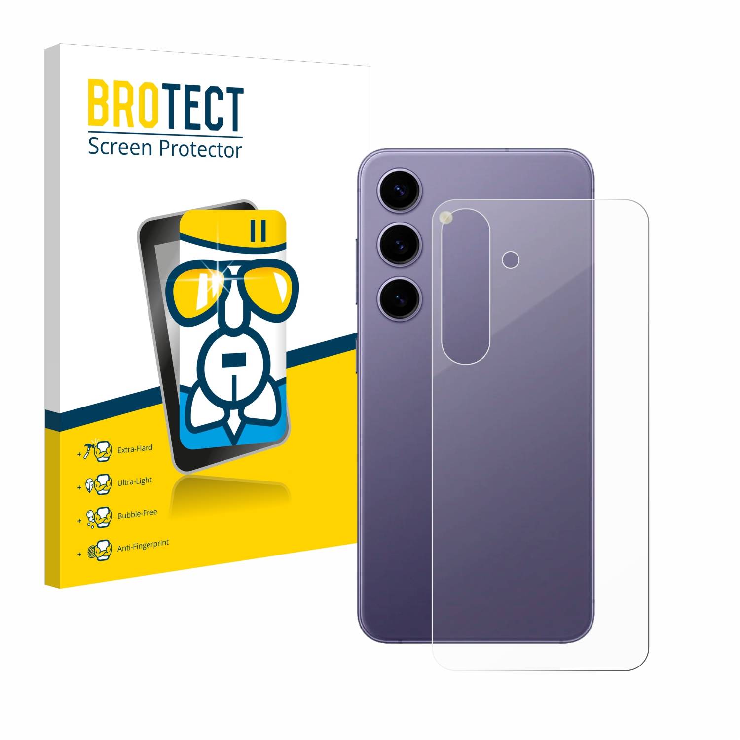 BROTECT AirGlass Glas Schutz-Folie für Samsung Galaxy S24 (Rückseite) - Schutzglas