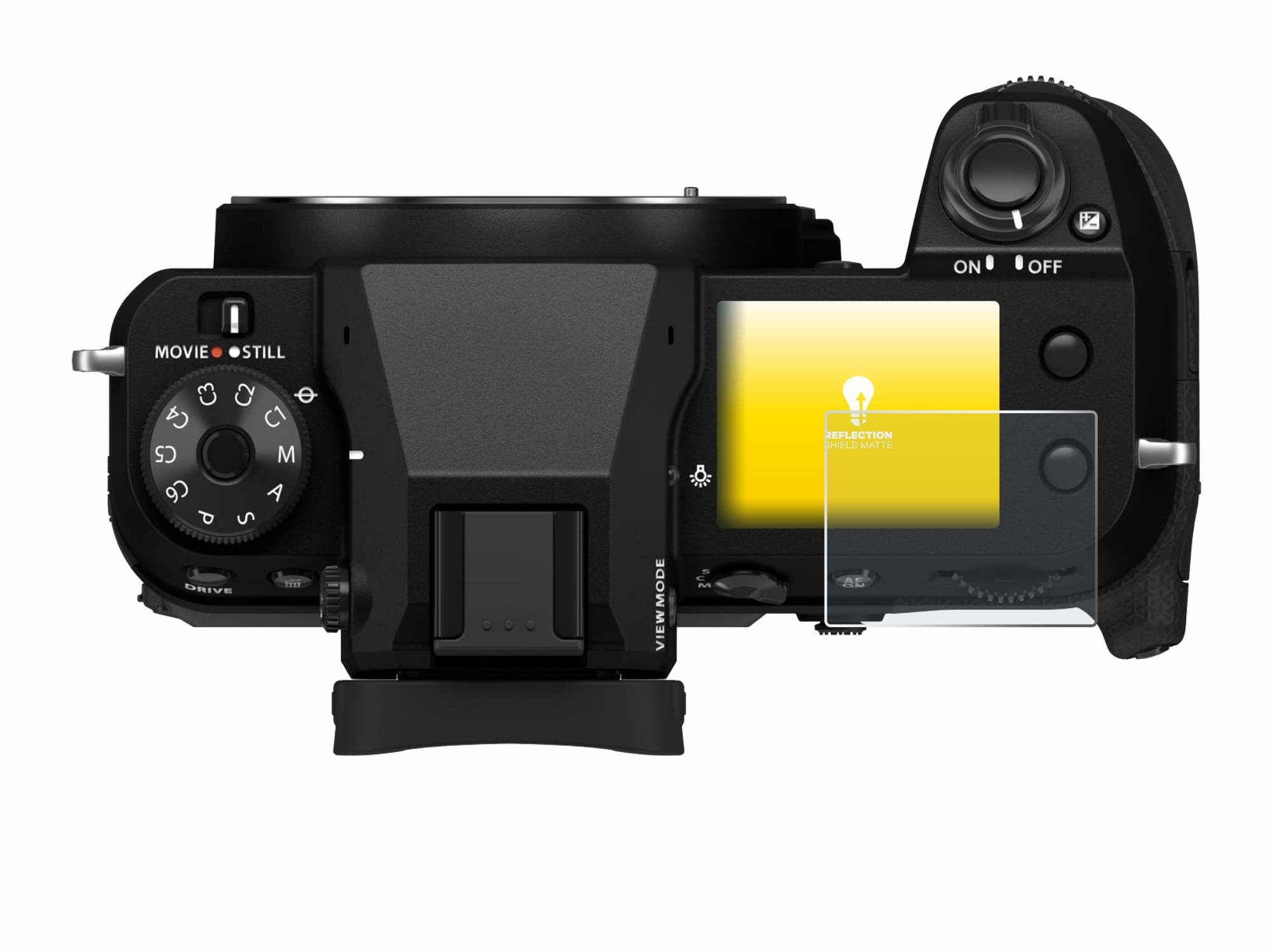 upscreen Schutzfolie für Fujifilm GFX100S II (Schulterdisplay) Folie Matt Entspiegelt Anti-Reflex