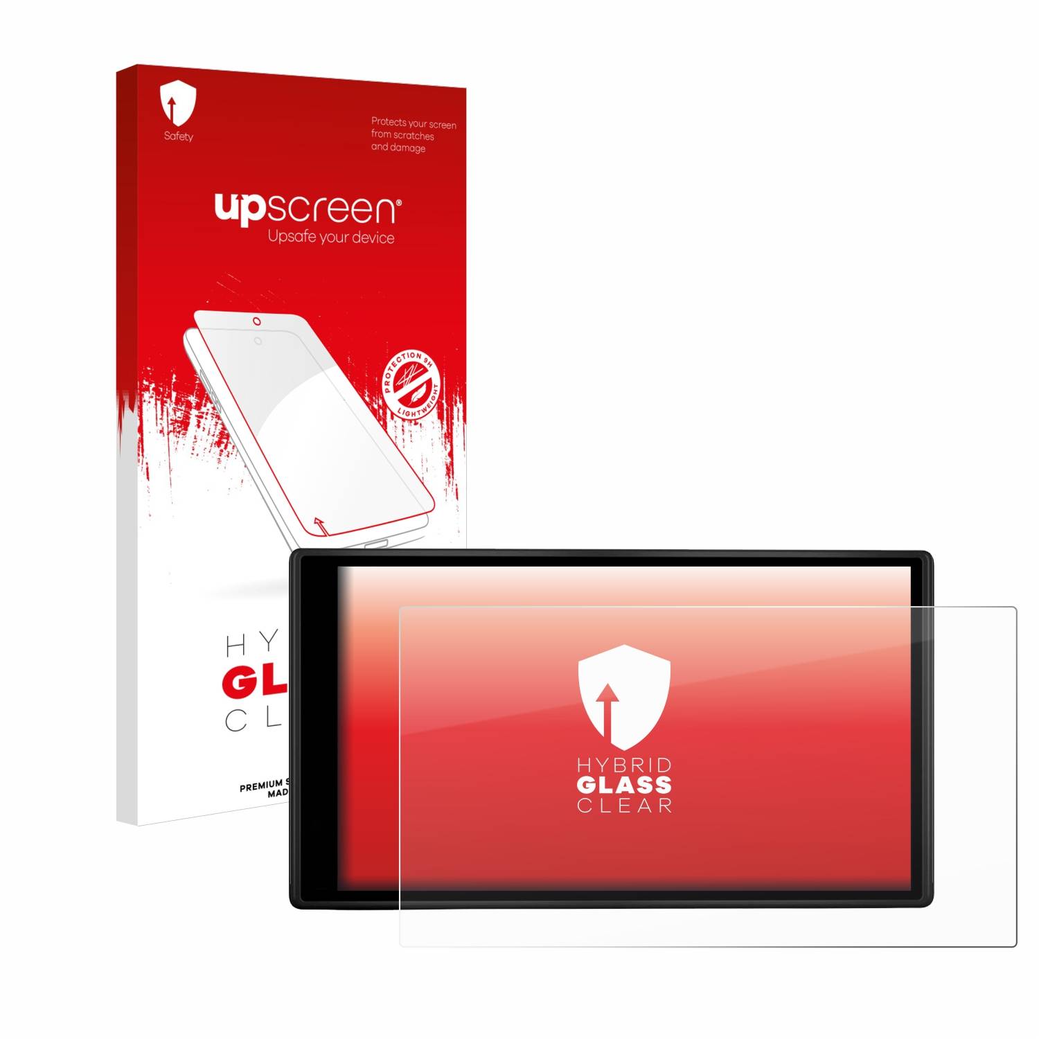 upscreen Hybrid Glas Panzer-Folie für Garmin dezl LGV500