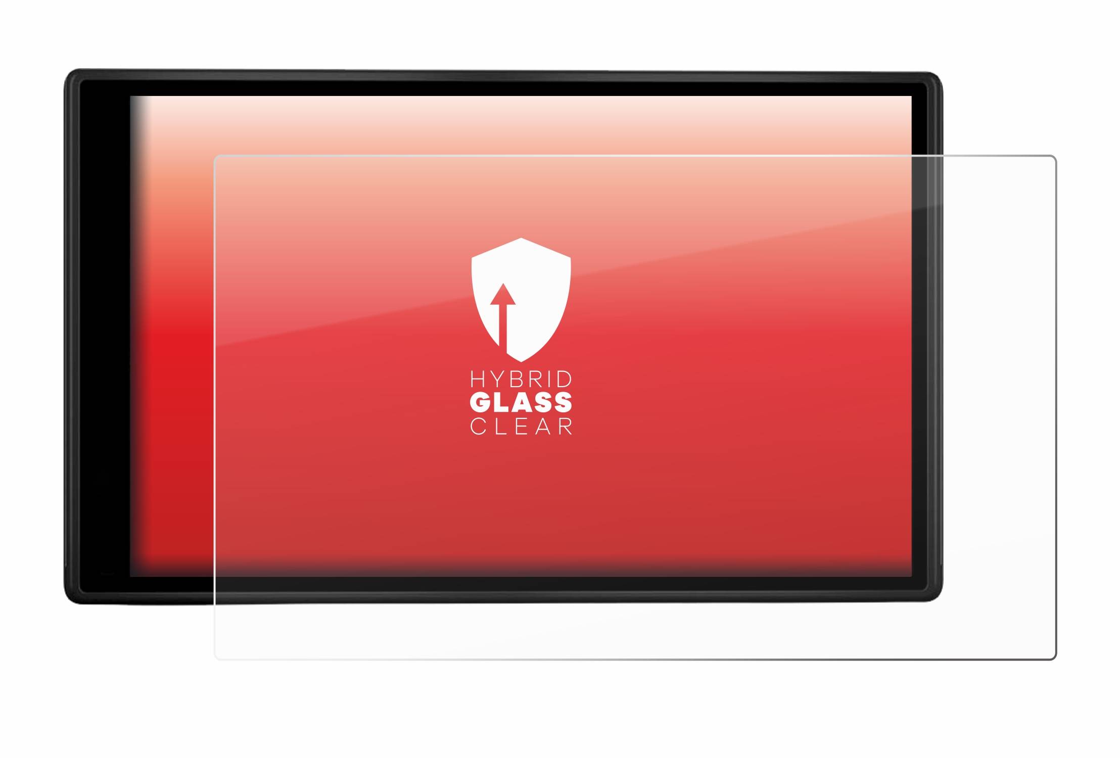 upscreen Hybrid Glas Panzer-Folie für Garmin dezl LGV500
