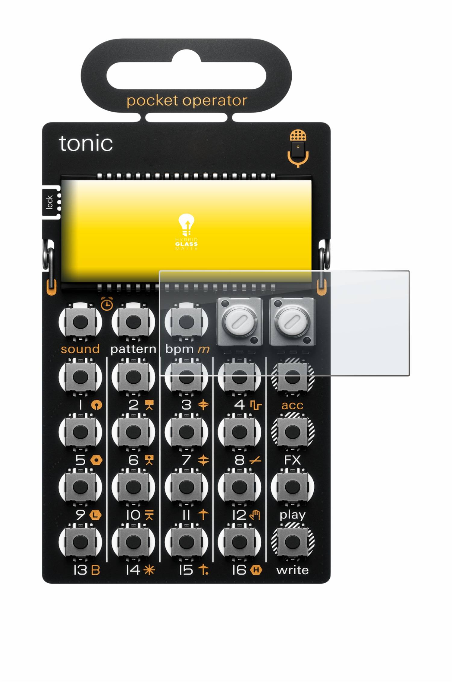 upscreen Hybrid Glas Matt Schutz-Folie für Teenage Engineering PO-32 tonic