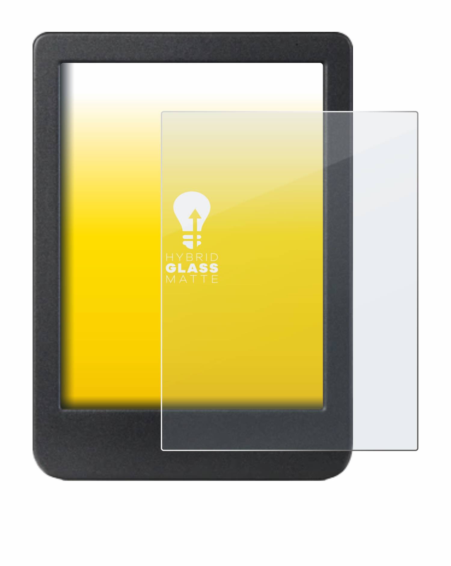upscreen Hybrid Glas Matt Schutz-Folie für Kobo Clara BW