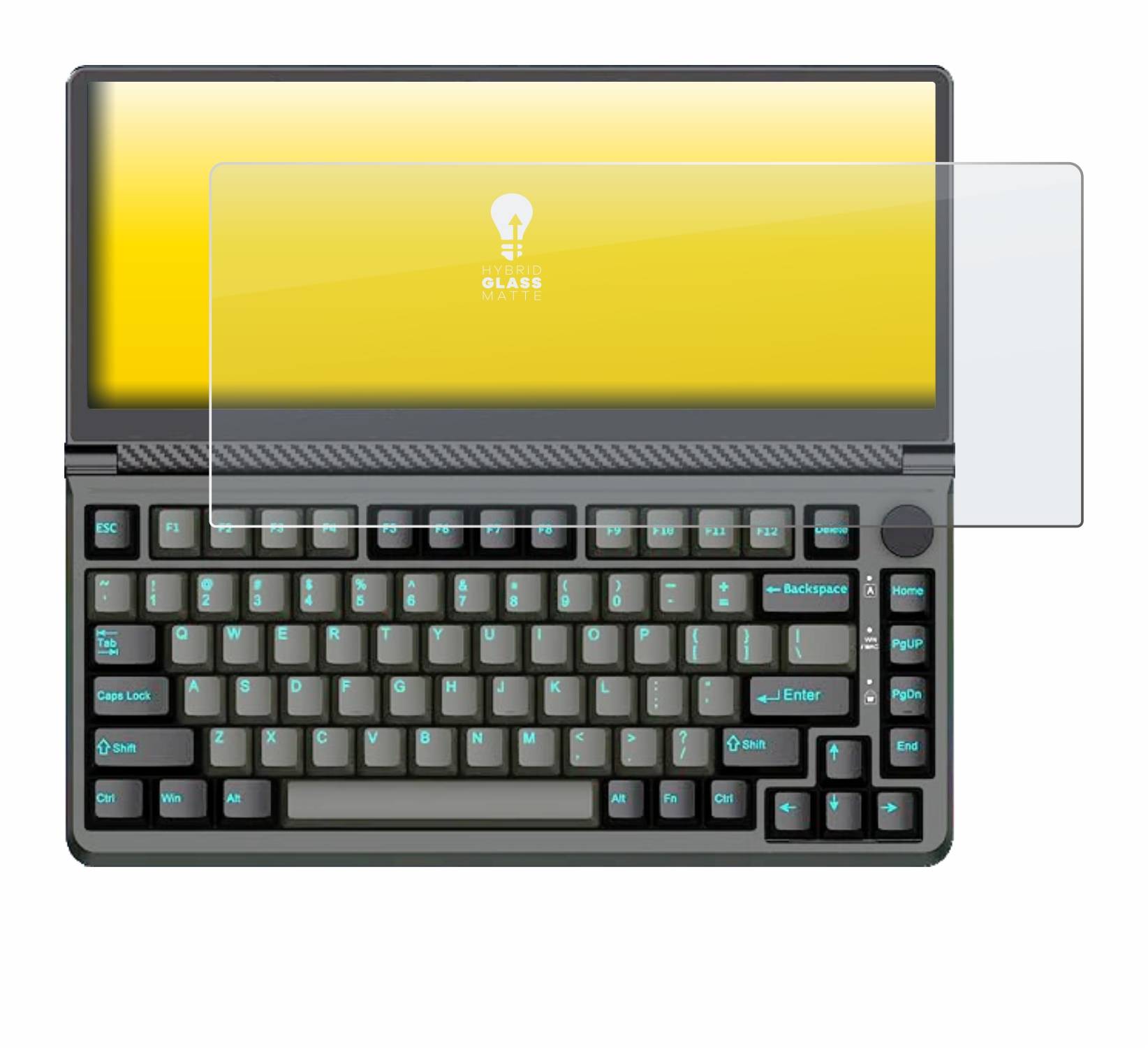 upscreen Hybrid Glas Matt Schutz-Folie für Kwumsy K3 13