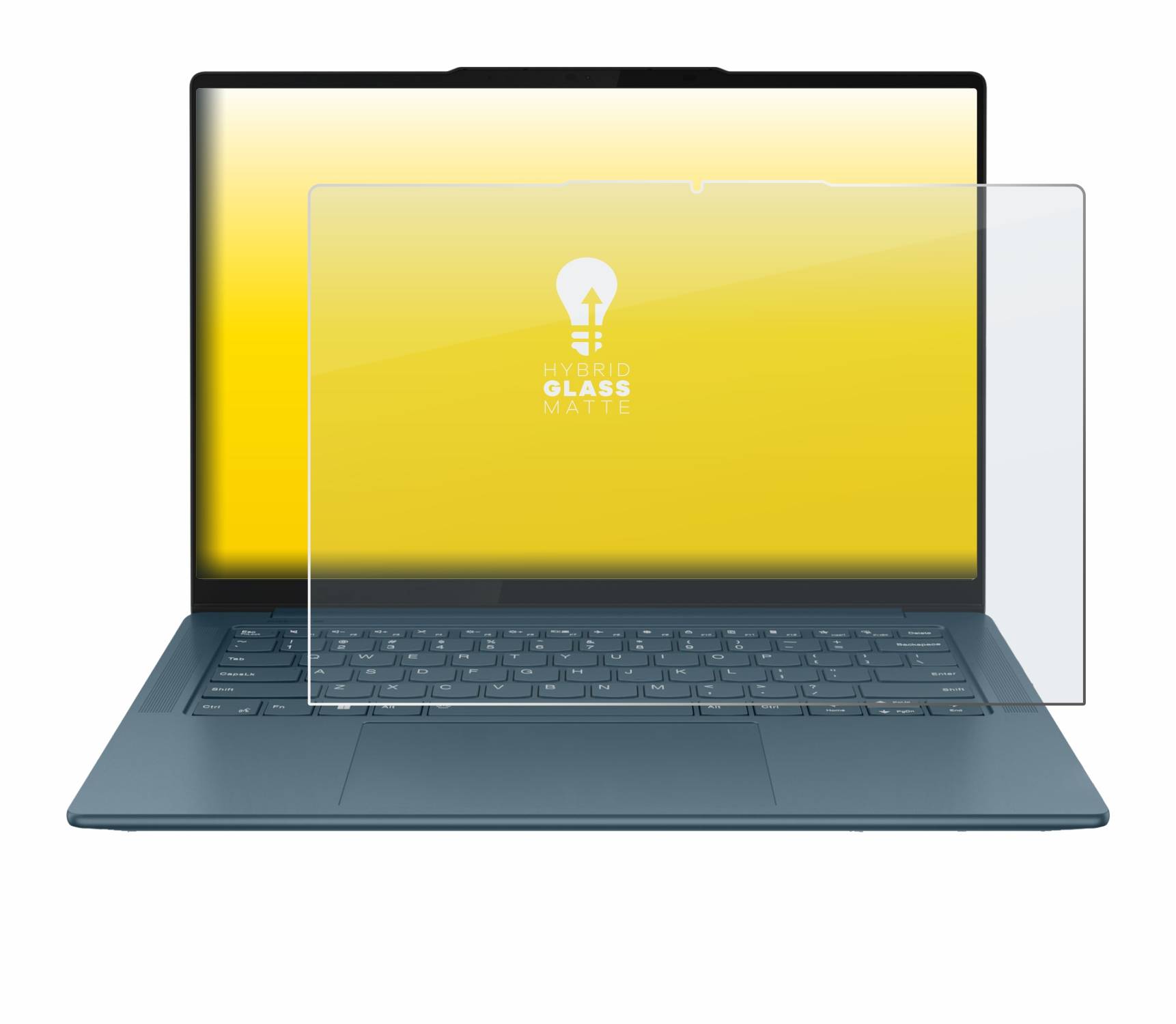upscreen Hybrid Glas Matt Schutz-Folie für Lenovo Yoga Pro 7i Gen 9 14