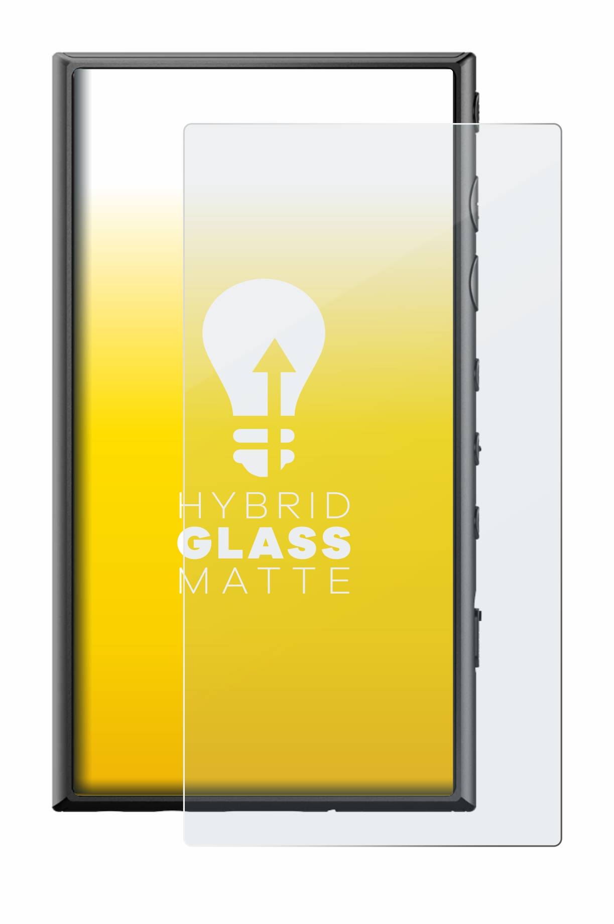 upscreen Hybrid Glas Matt Schutz-Folie für Sony Walkman NW-A306