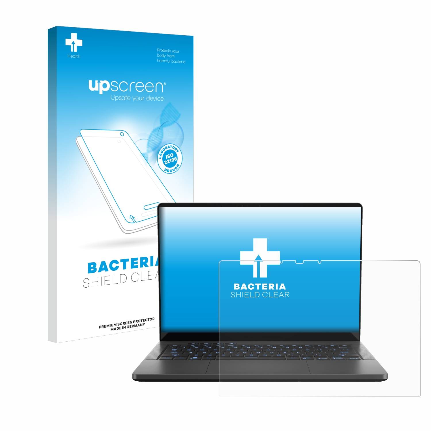upscreen Bacteria Shield Schutzfolie für ASUS ROG Zephyrus G14 2024 GA403 - Antibakteriell