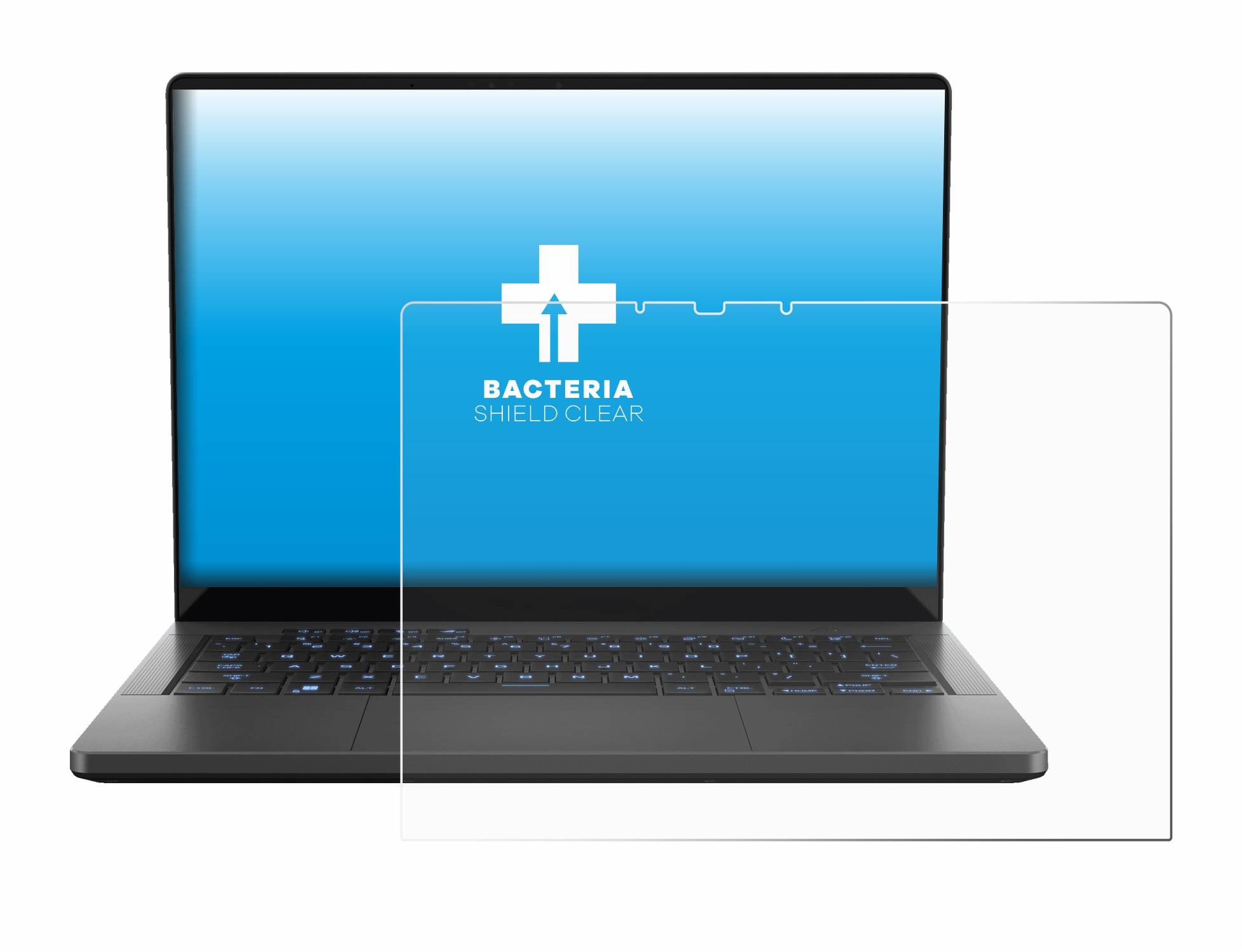 upscreen Bacteria Shield Schutzfolie für ASUS ROG Zephyrus G14 2024 GA403 - Antibakteriell