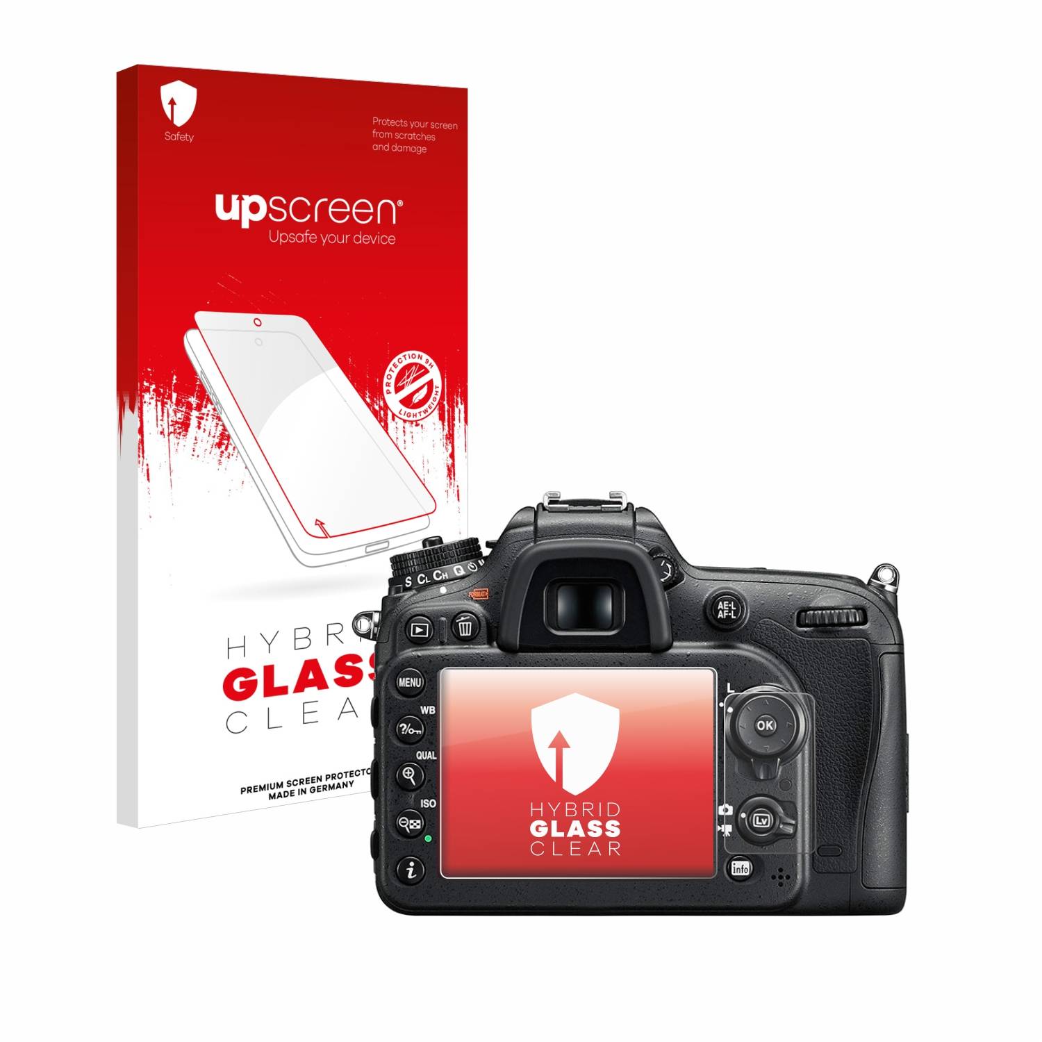 upscreen Flexible Schutz Glas Folie für Nikon D7200 Schutzglas 9H Hybridglas Klar