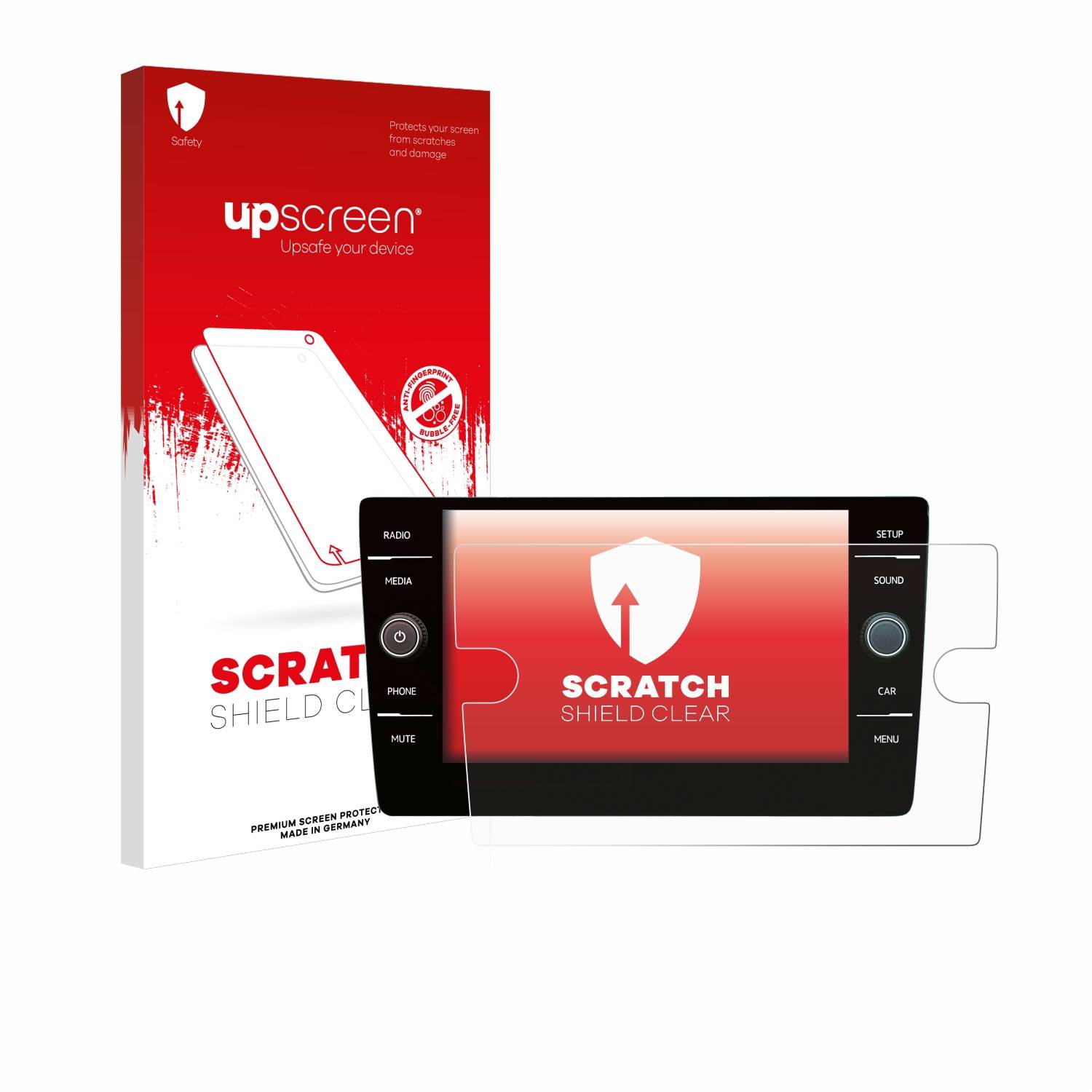 upscreen Scratch Shield Schutzfolie für Volkswagen Golf 7 2019 Discover Media 8