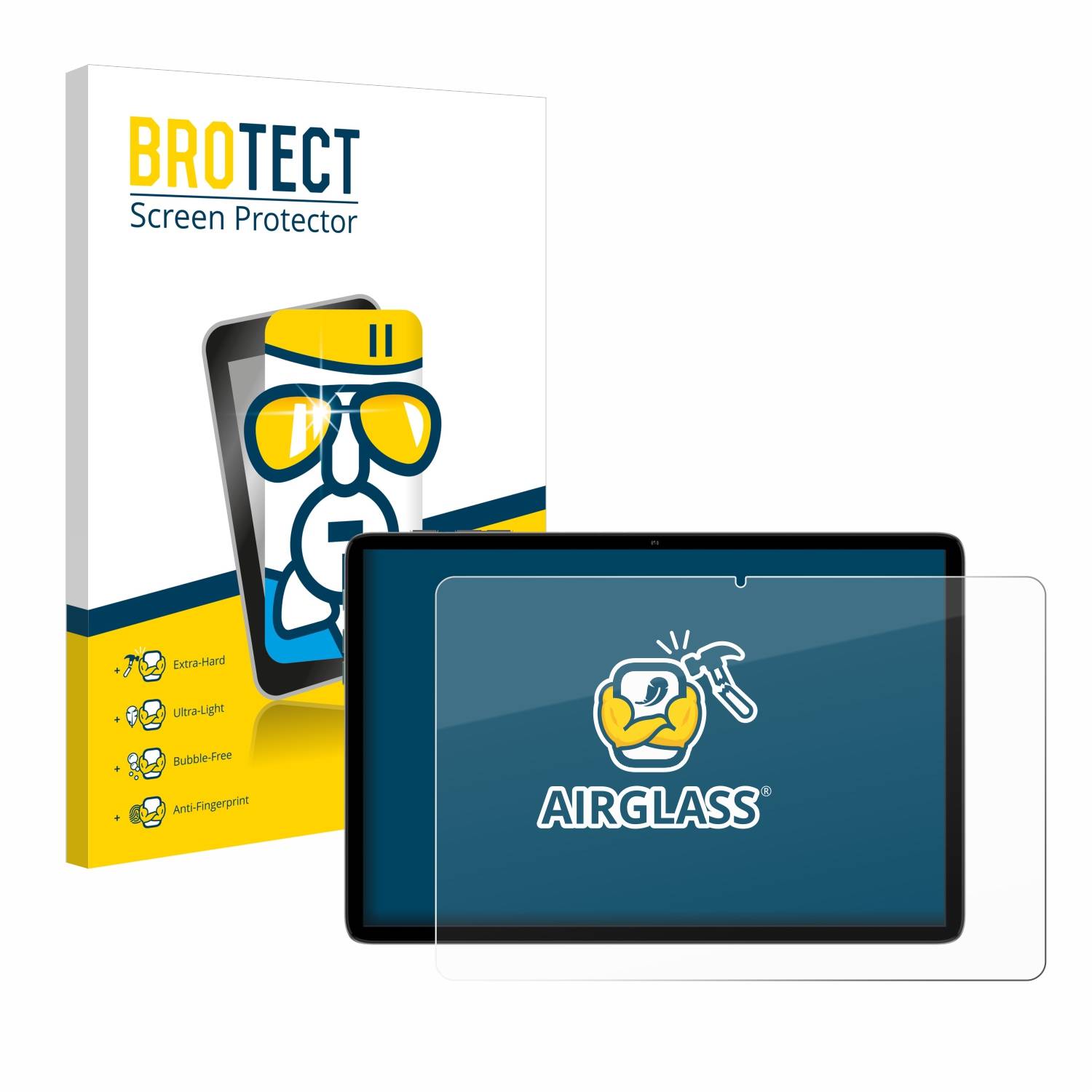 BROTECT AirGlass Flexible Schutz Glas Folie für Teclast P30T Klar Transparent