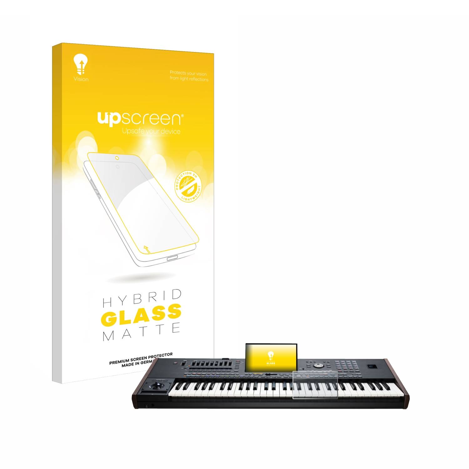 upscreen Hybrid Glas Matt Panzer-Folie für KORG Pa5X