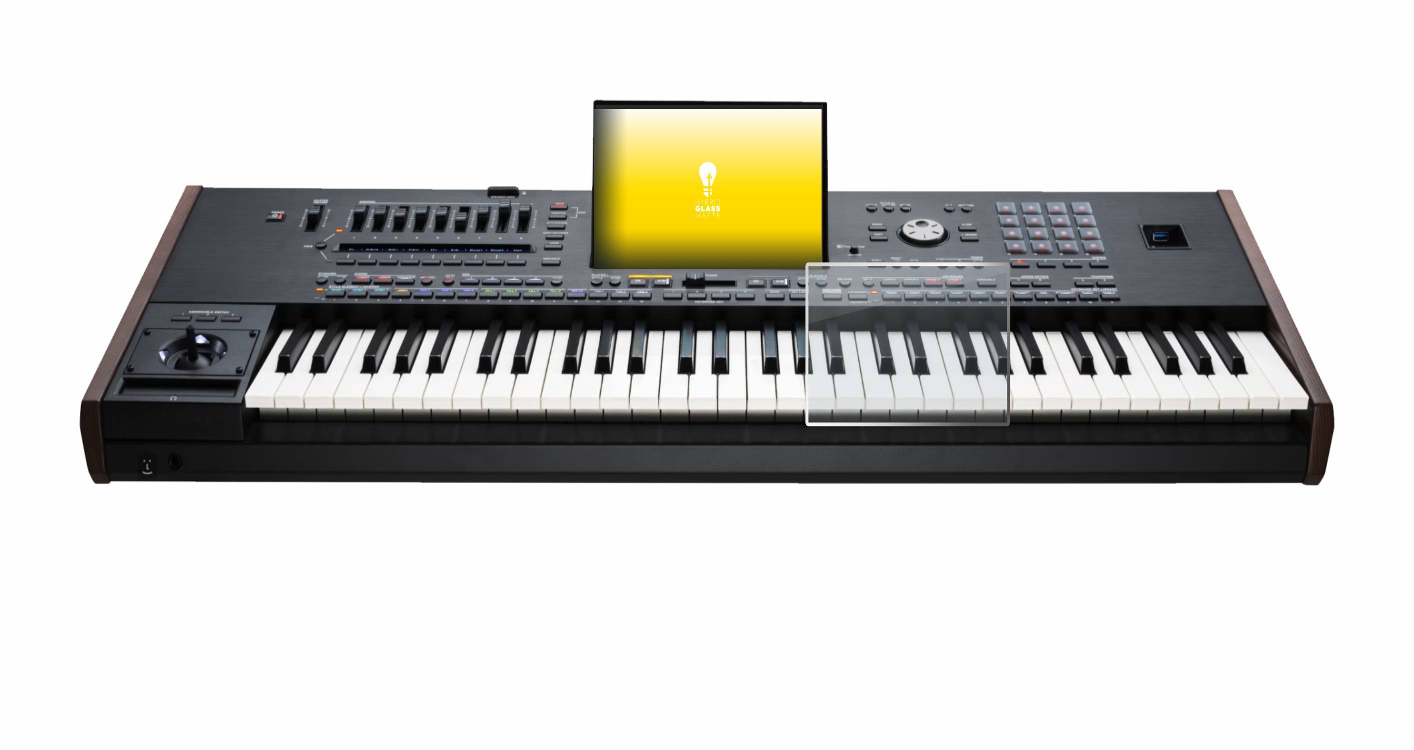 upscreen Hybrid Glas Matt Panzer-Folie für KORG Pa5X