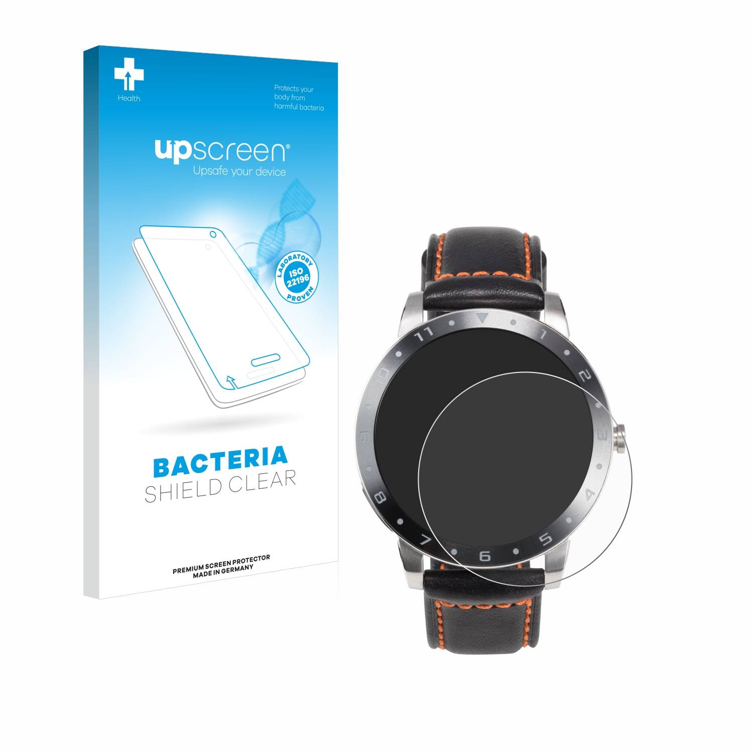 upscreen Bacteria Shield Schutzfolie für ASUS VivoWatch 5 - Antibakteriell