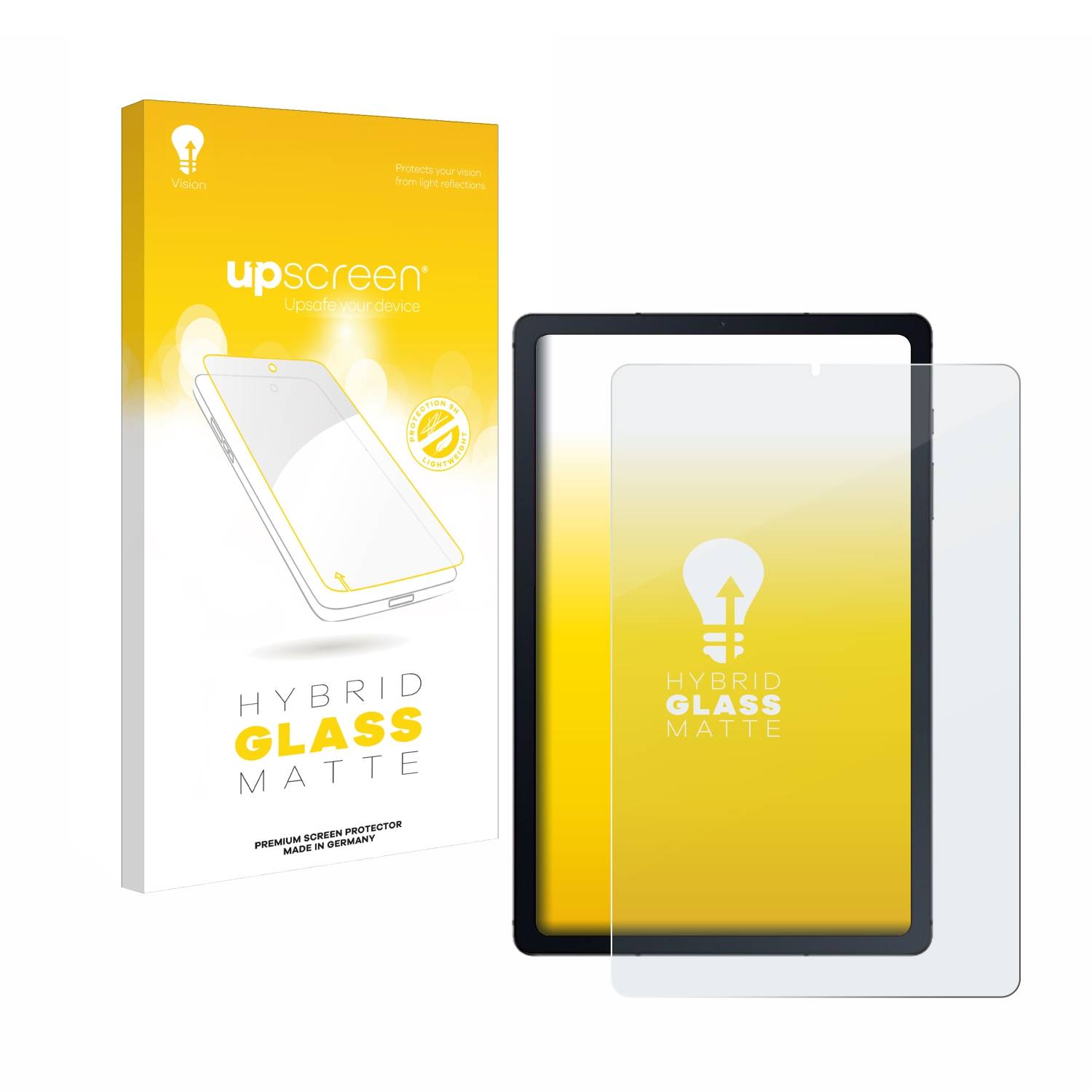 upscreen Hybrid Glas Matt Schutz-Folie für Samsung Galaxy Tab S6 Lite WiFi 2024