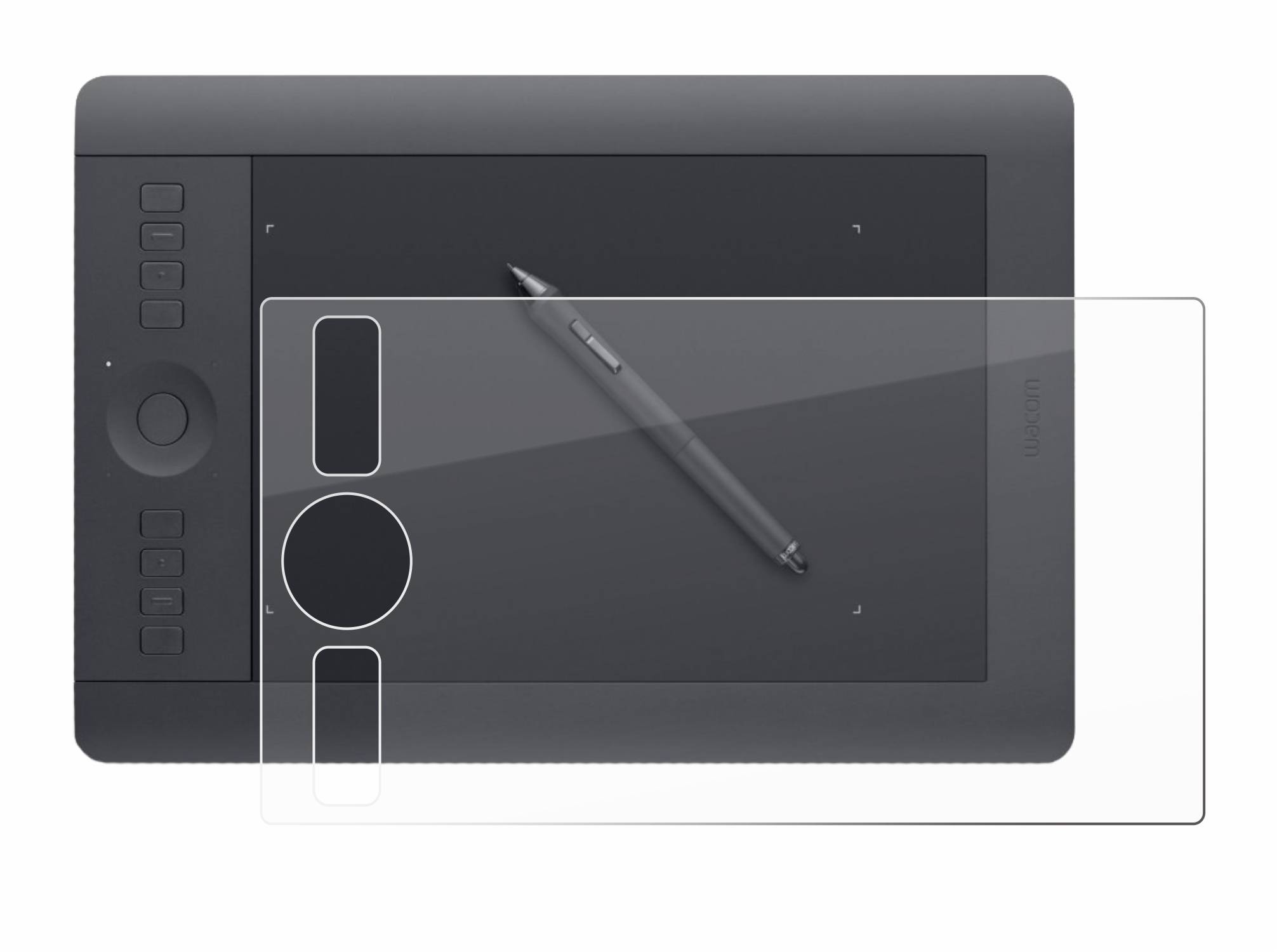 BROTECT AirGlass Flexible Schutz Glas Folie für Wacom Intuos Pro S PTH-460 Klar Transparent