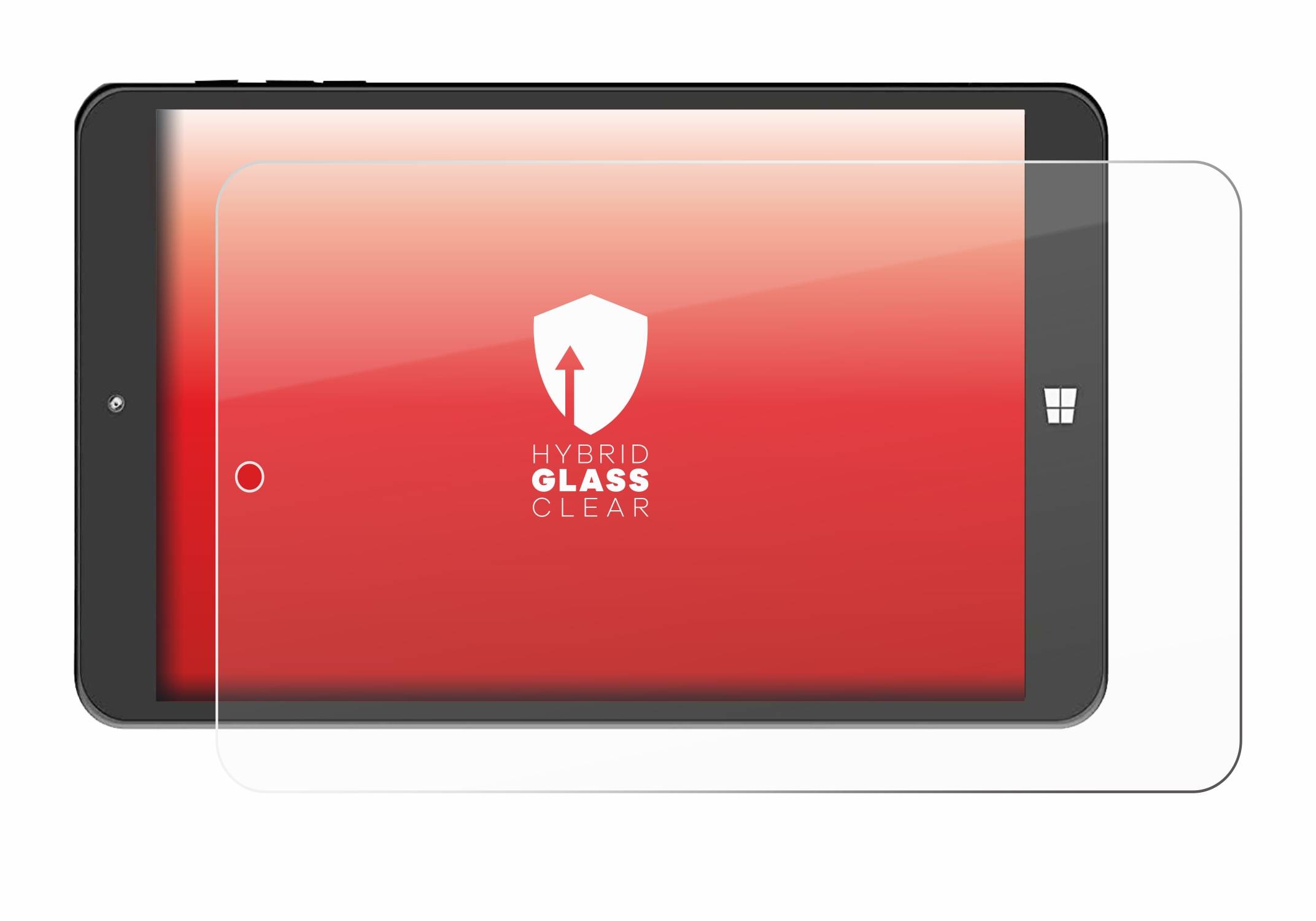upscreen Hybrid Glas Panzer-Folie für SZTPS Tablet 8