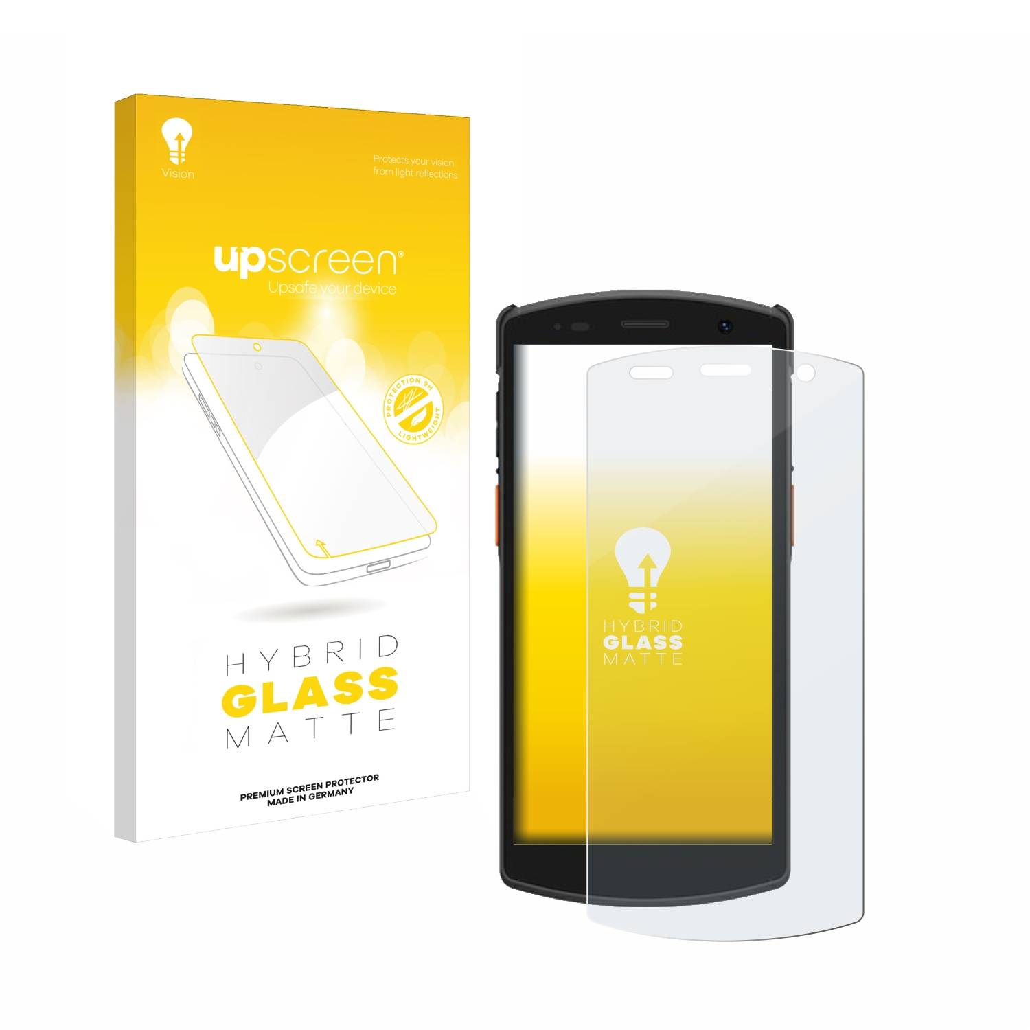 upscreen Hybrid Glas Matt Panzer-Folie für Urovo CT58