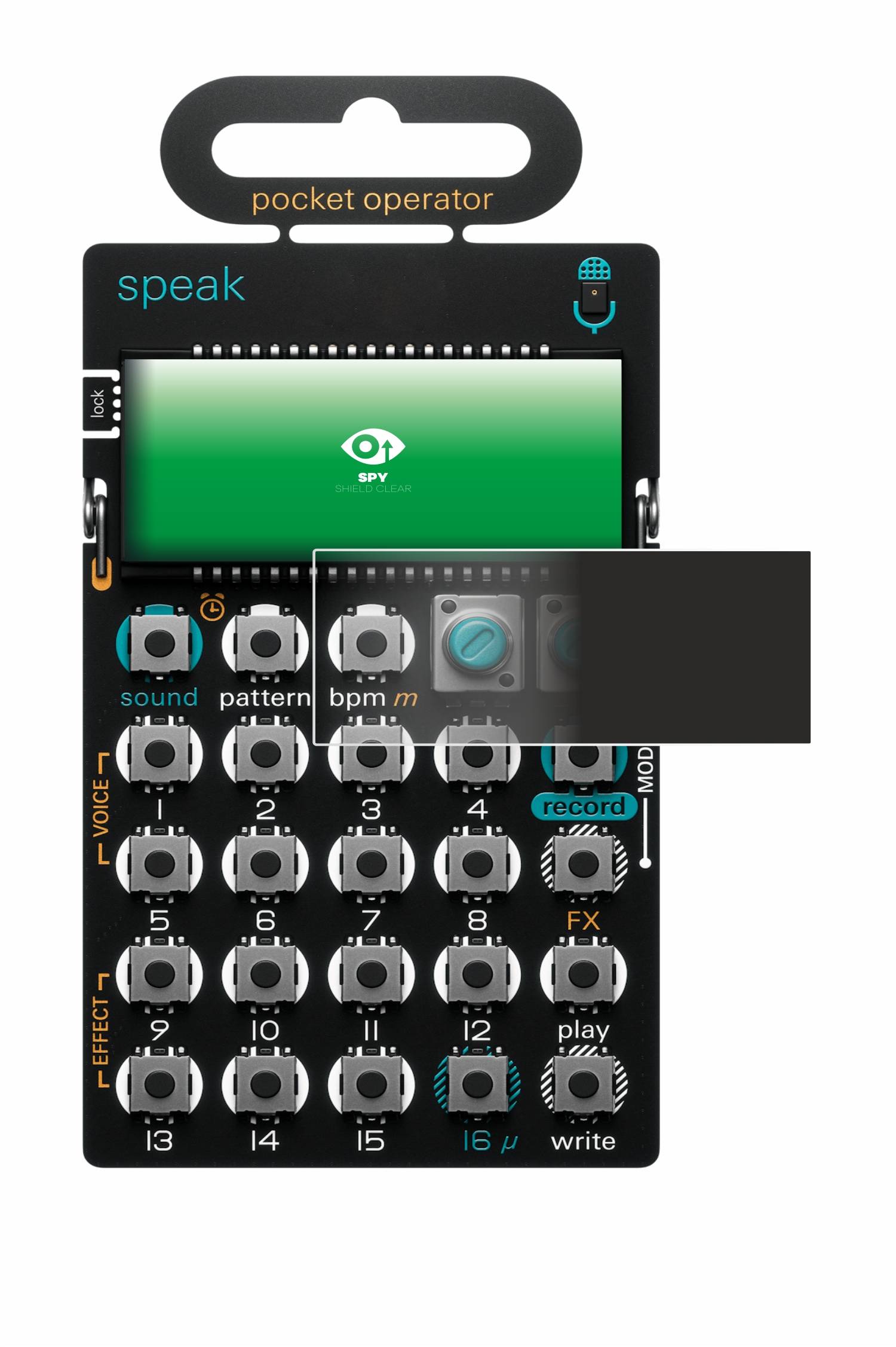 upscreen Spy Shield Sichtschutz-Folie für Teenage Engineering PO-35 speak