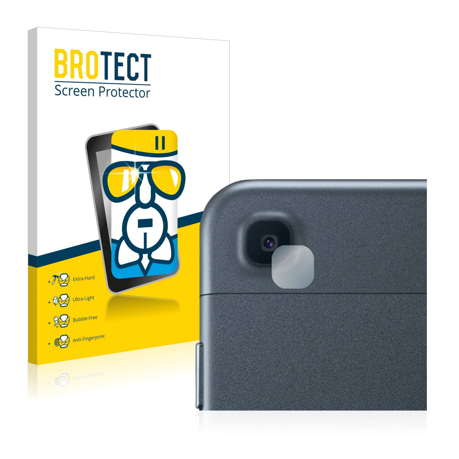 BROTECT AirGlass Glas Schutz-Folie für Samsung Galaxy Tab A 10.1 2019 (NUR Kameraschutz) - Schutzglas