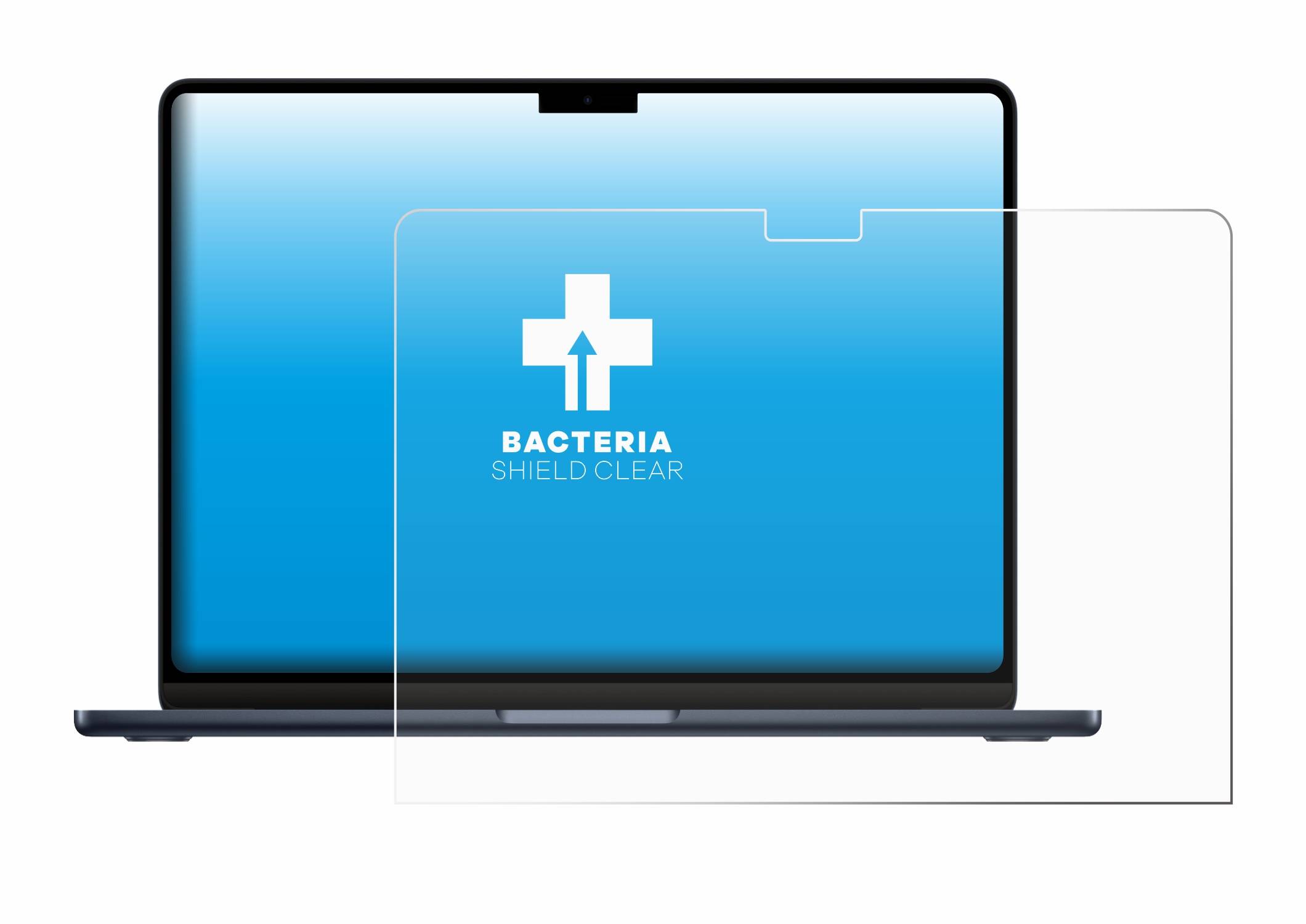upscreen Bacteria Shield Schutzfolie für Apple MacBook Air 13 M3 2024 - Antibakteriell