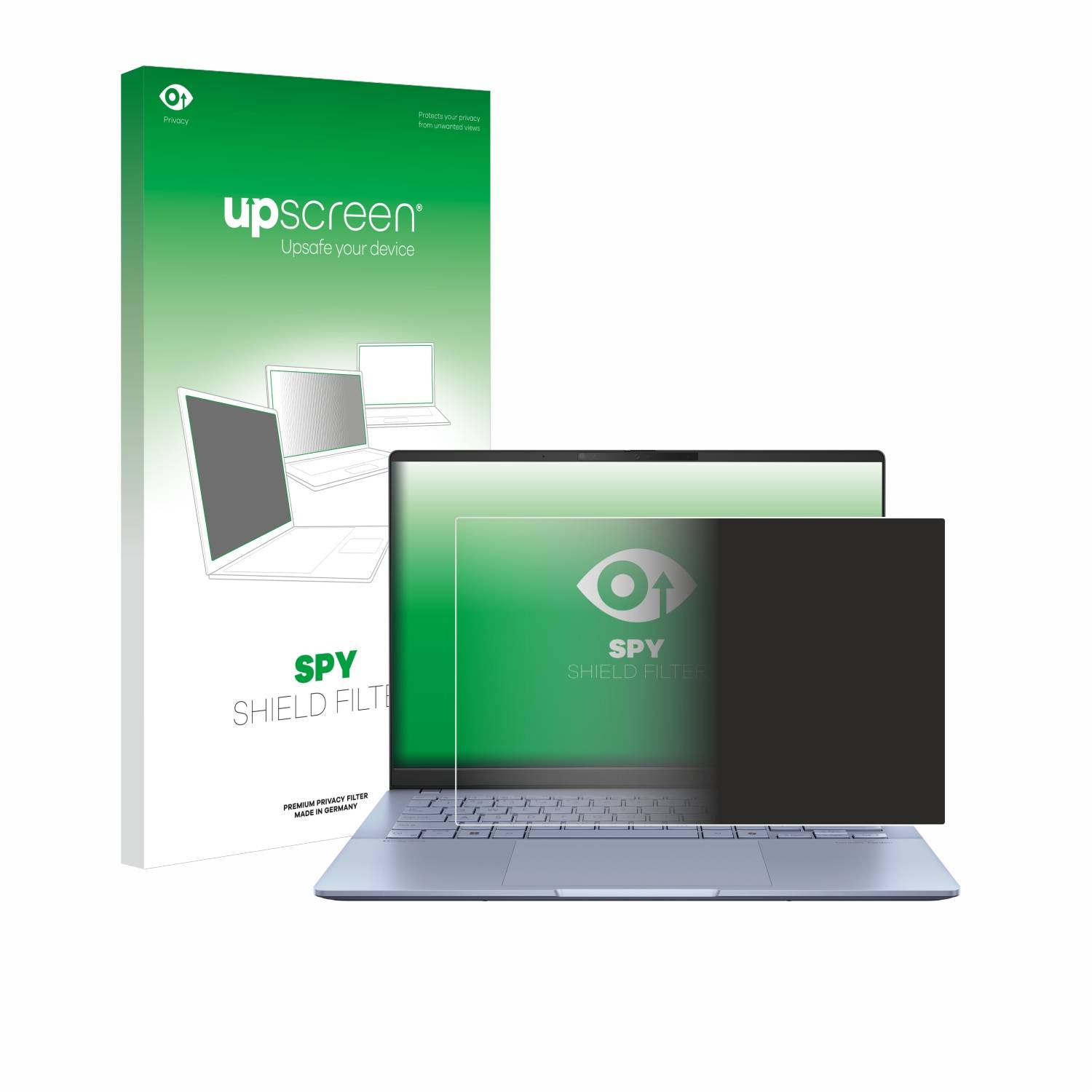 upscreen Blickschutzfilter für ASUS Vivobook S 14 OLED S5406 Blaulichtfilter Sichtschutz Privacy Anti Spy abnehmbar