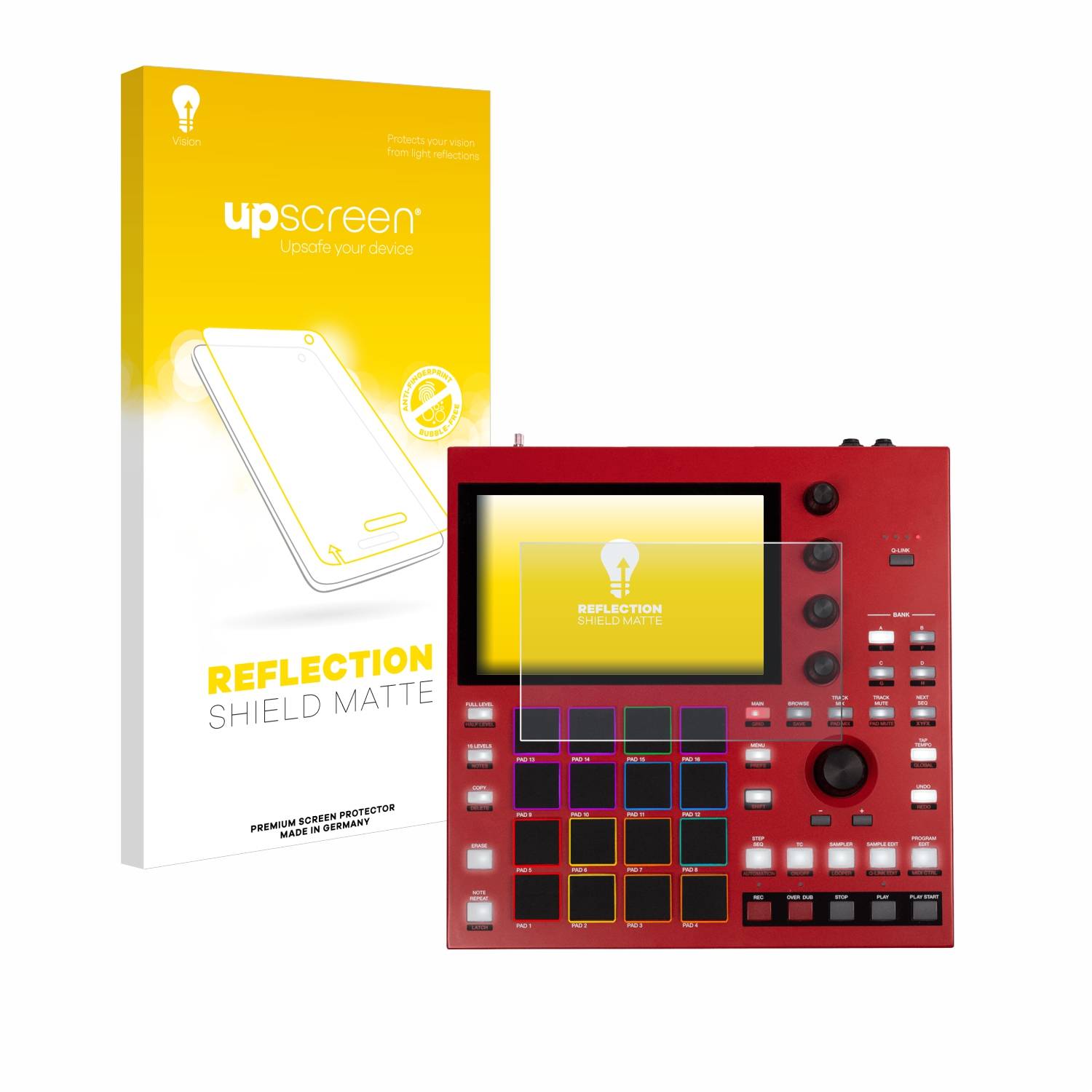 upscreen Schutzfolie für Akai MPC One+ Folie Matt Entspiegelt Anti-Reflex