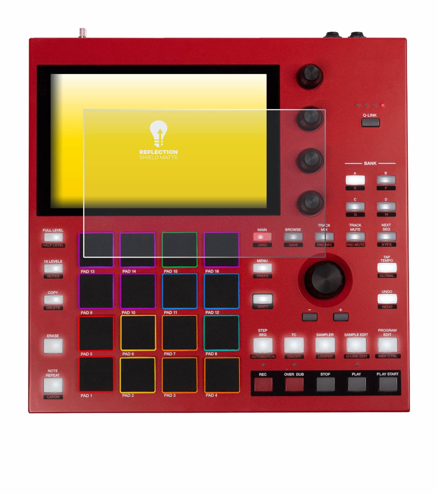 upscreen Schutzfolie für Akai MPC One+ Folie Matt Entspiegelt Anti-Reflex