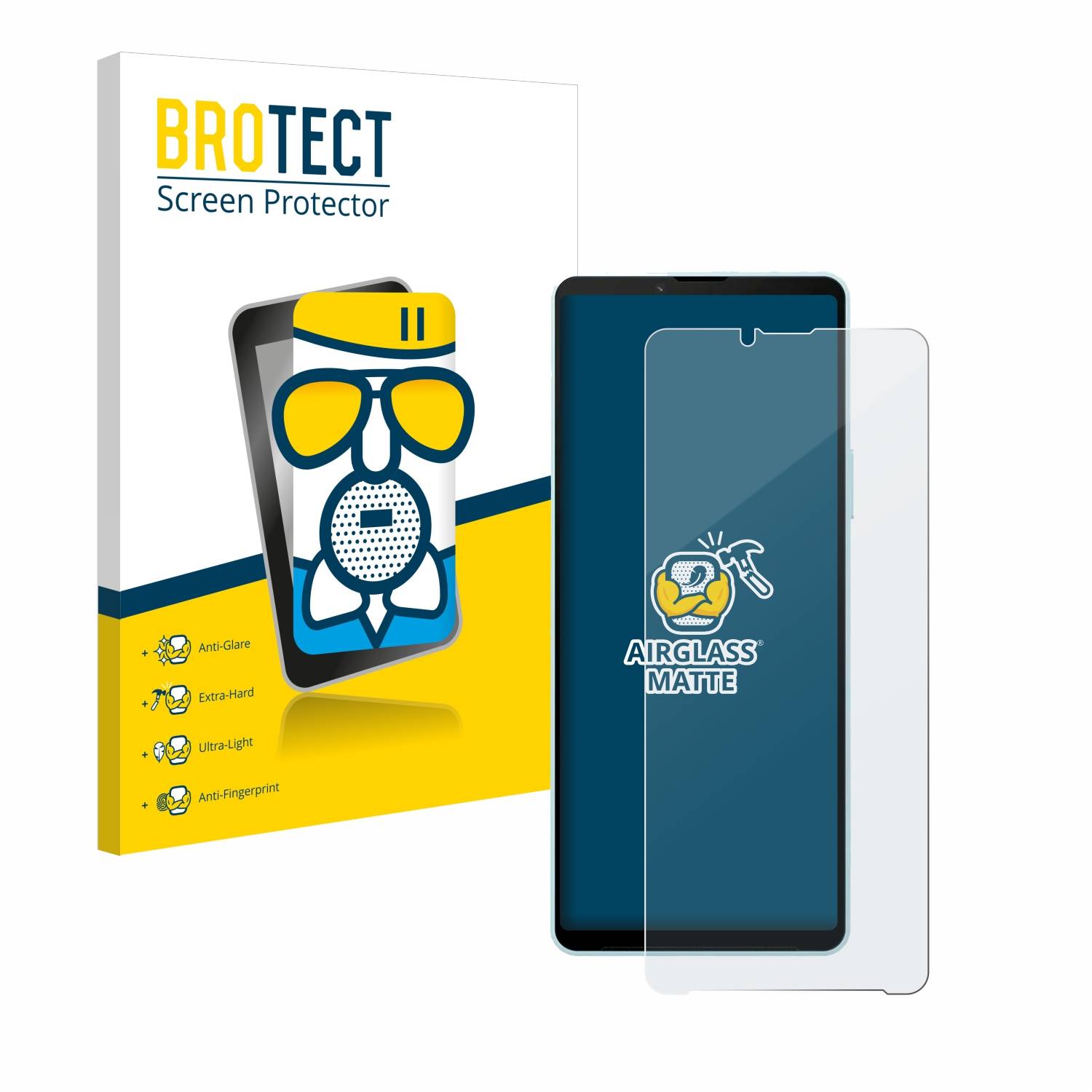 BROTECT AirGlass Matt Glas Panzer Folie für Sony Xperia 10 VI