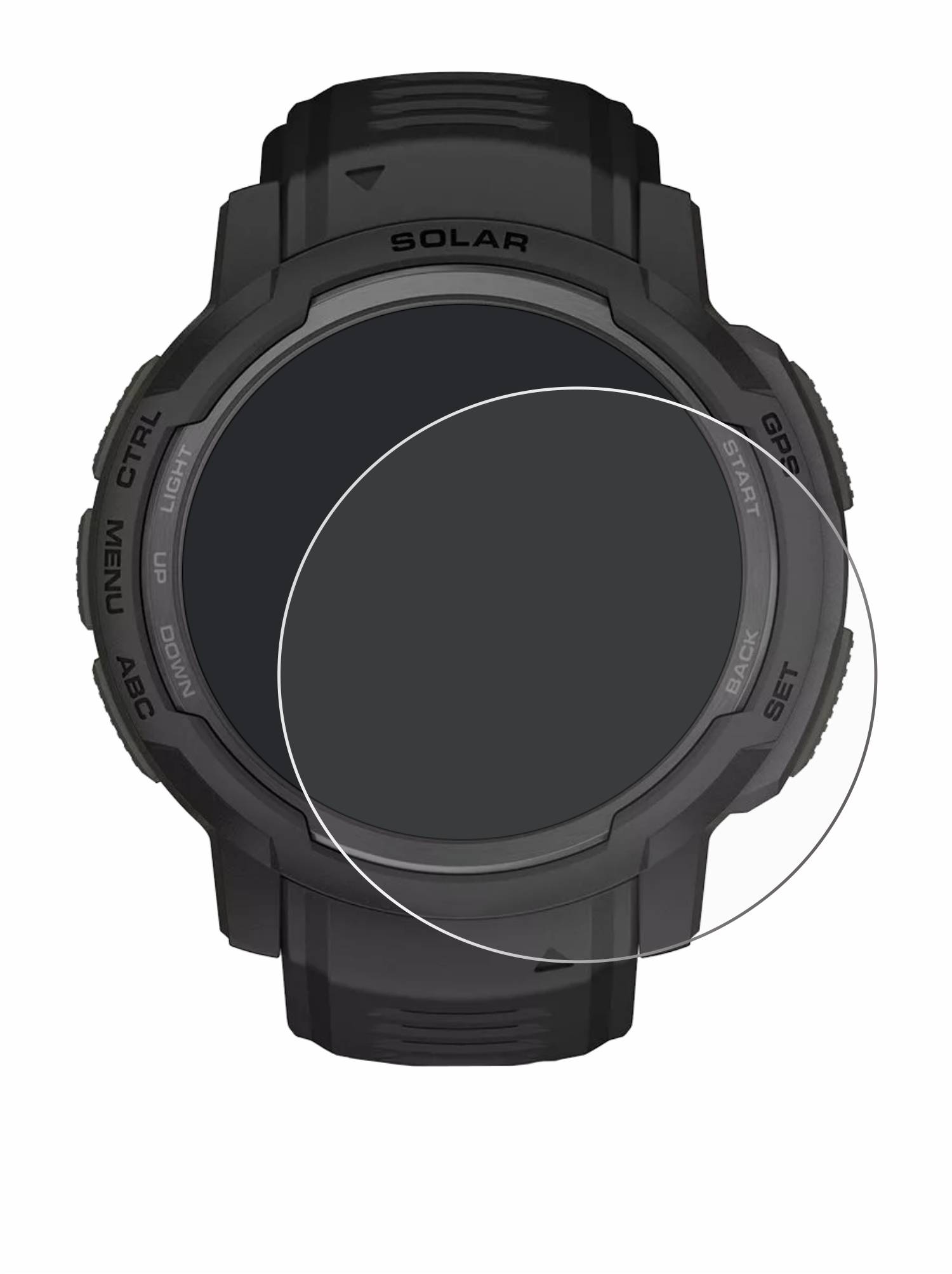 upscreen Scratch Shield Schutzfolie für Garmin Instinct Crossover Solar