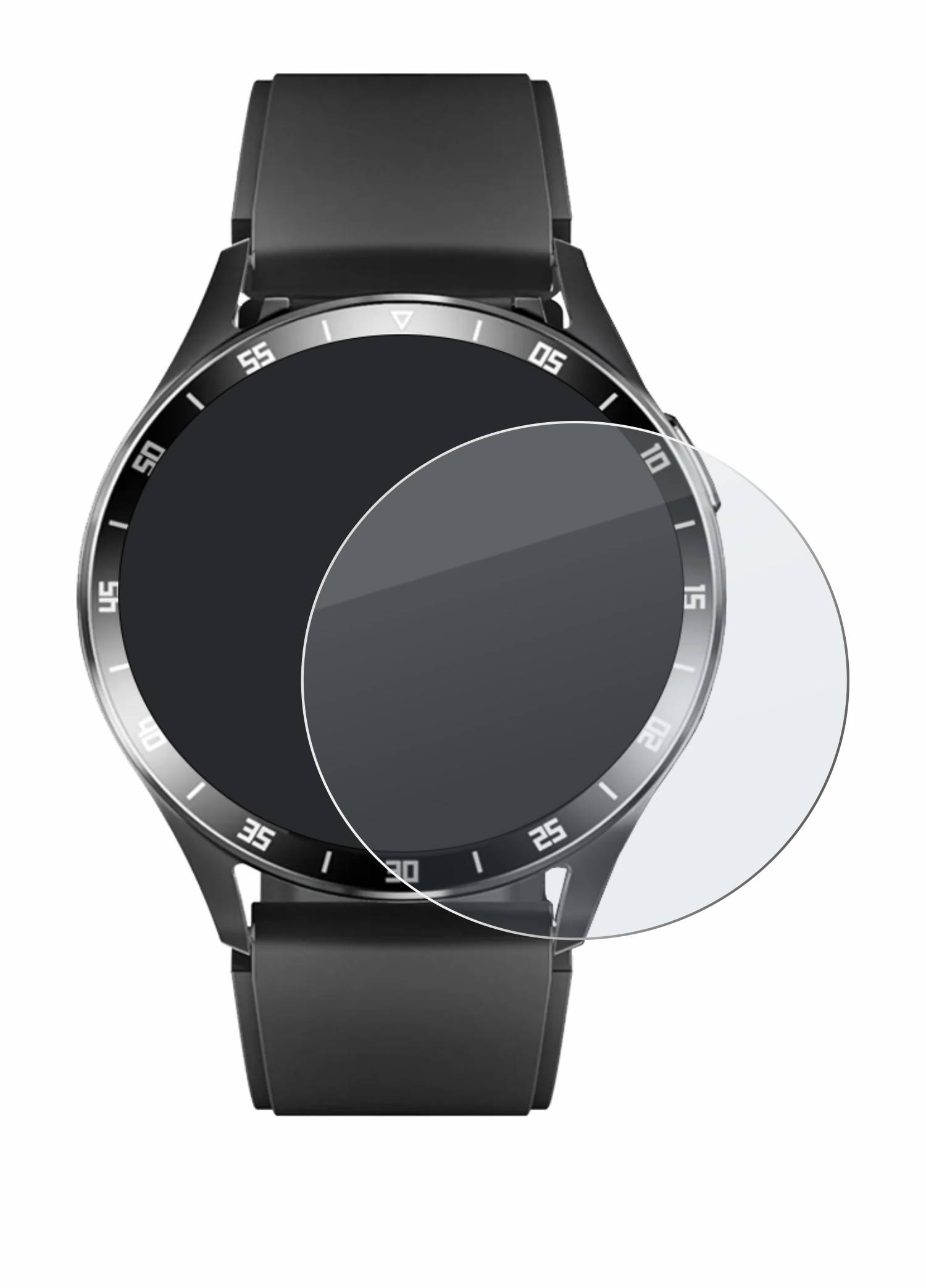 upscreen Hybrid Glas Matt Schutz-Folie für usogood Smartwatch 1.39