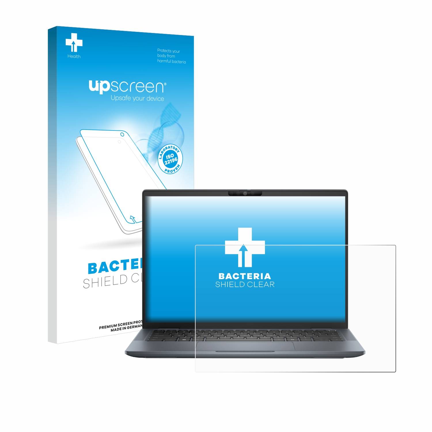 upscreen Schutzfolie für Dell Latitude 7350 Laptop Antibakterielle Folie Klar Anti-Kratzer