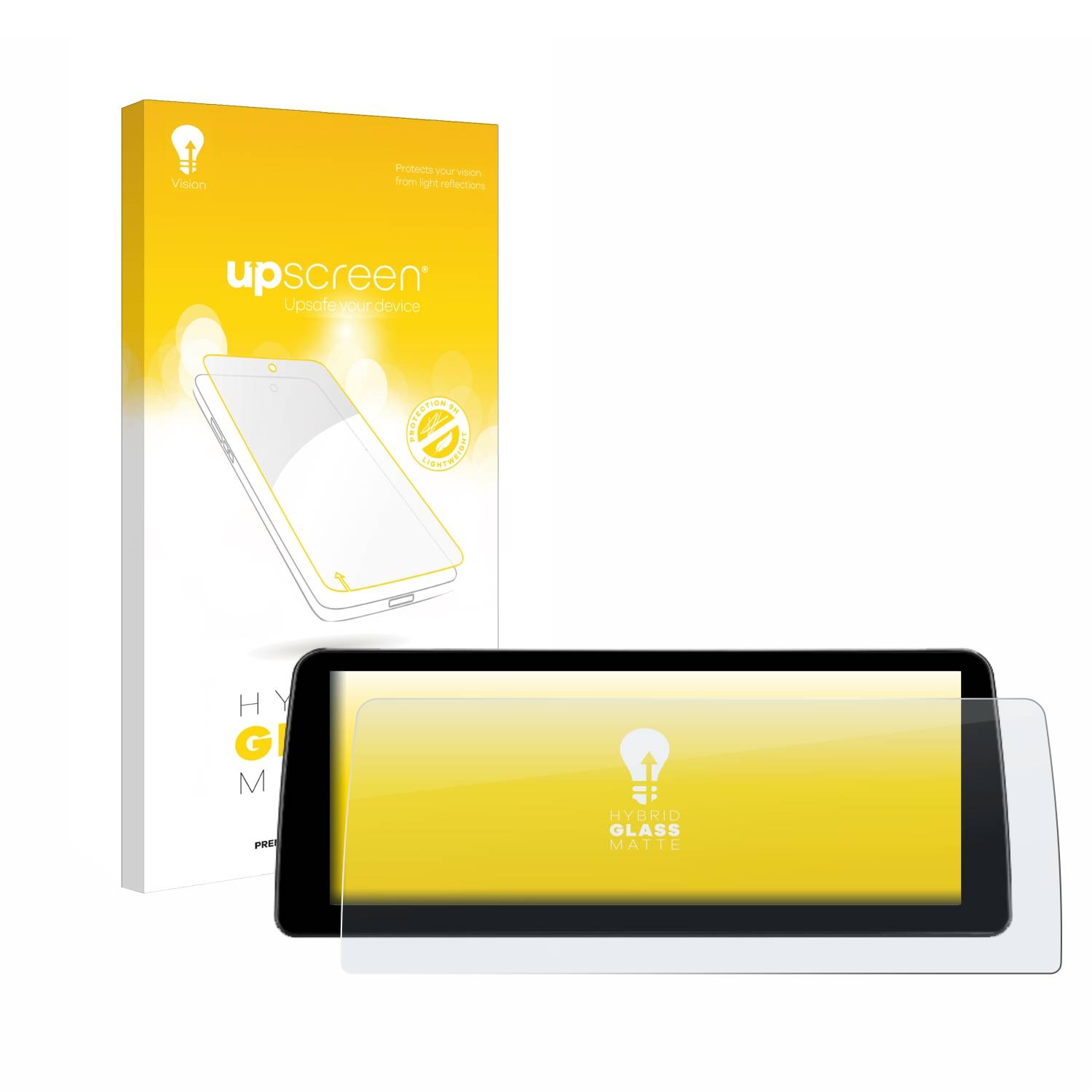 upscreen Hybrid Glas Matt Schutz-Folie für Teyes Lux One 12