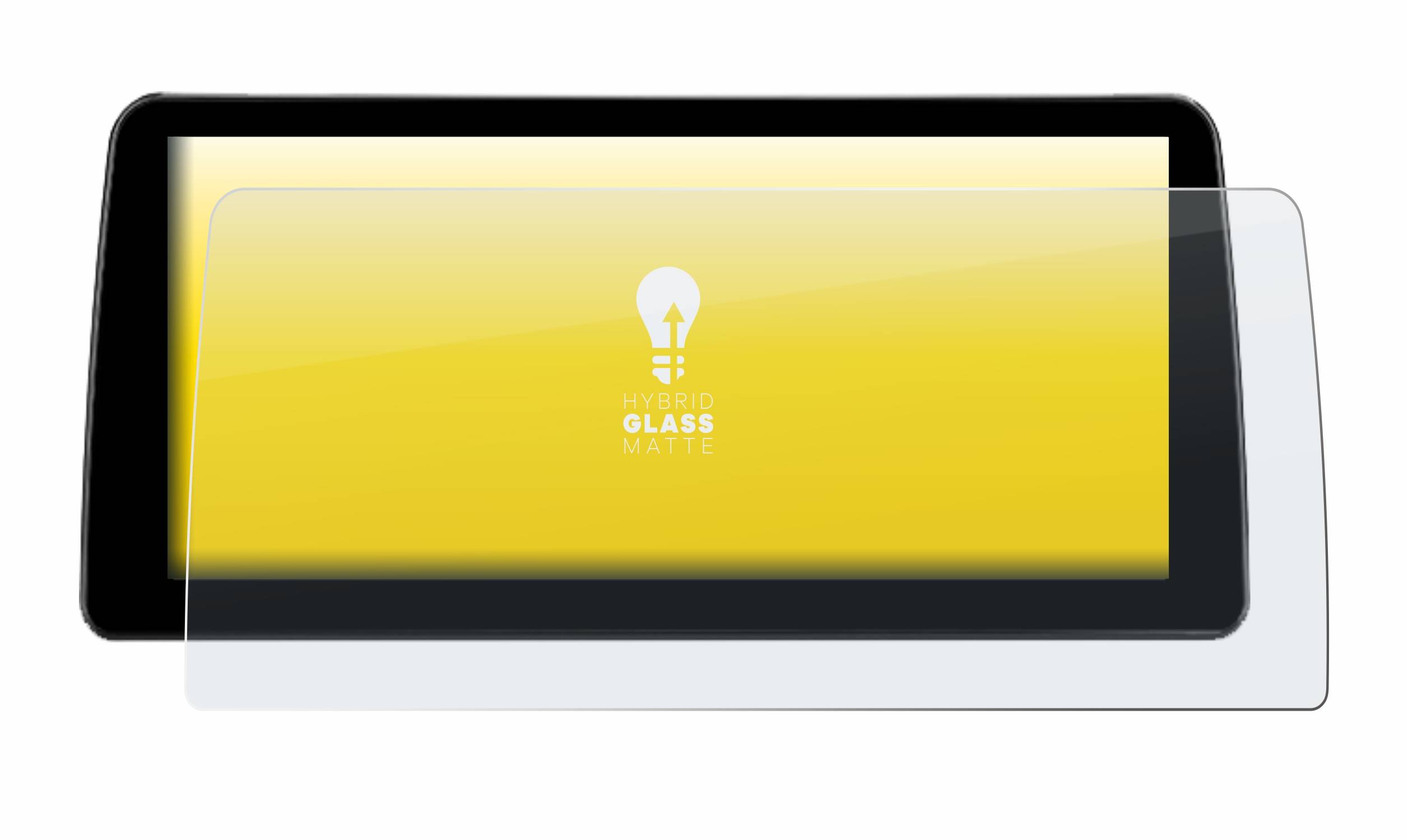 upscreen Hybrid Glas Matt Schutz-Folie für Teyes Lux One 12