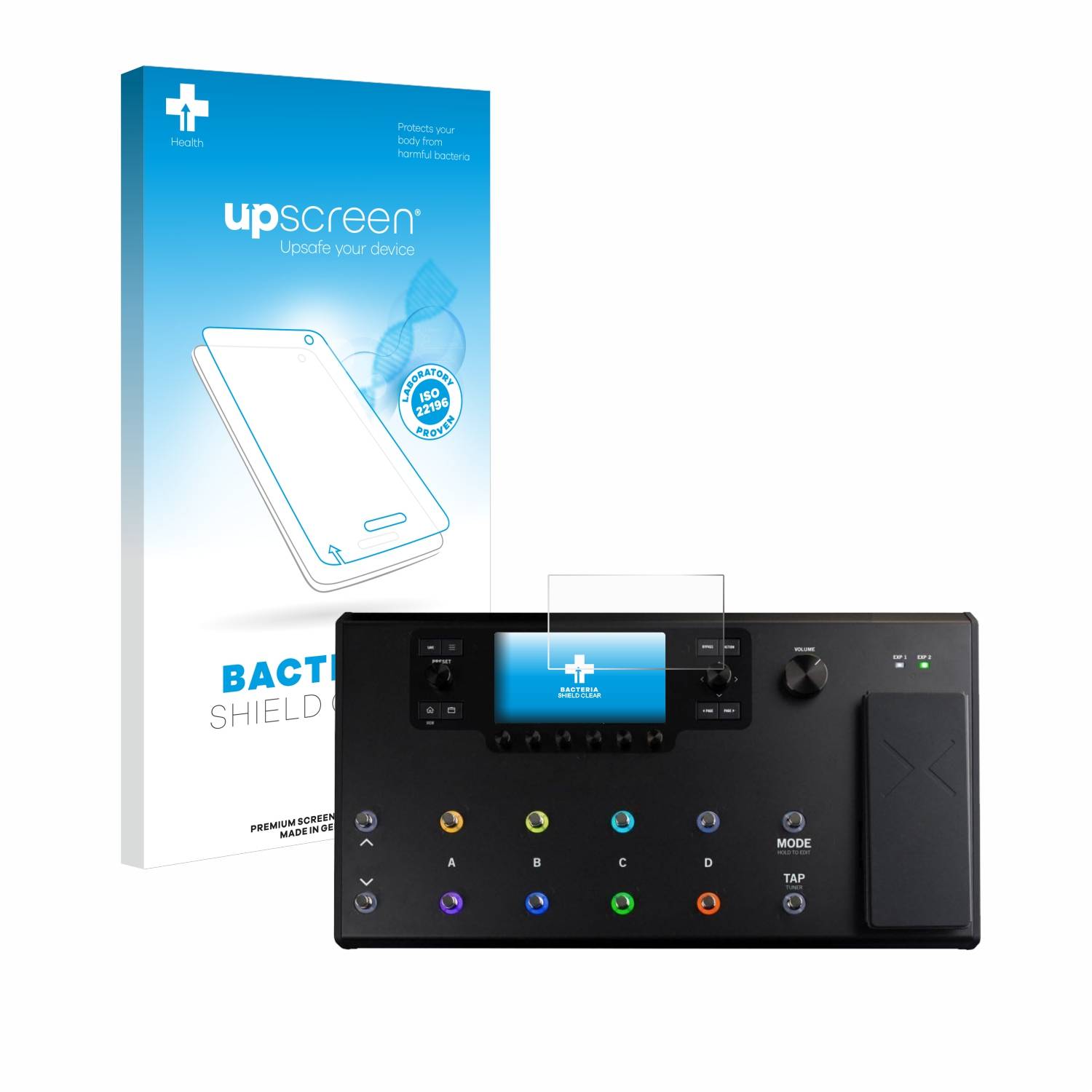 upscreen Bacteria Shield Schutzfolie für Line 6 Helix LT - Antibakteriell