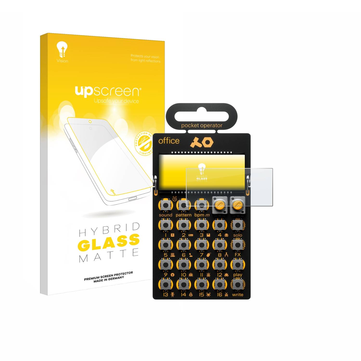 upscreen Hybrid Glas Matt Schutz-Folie für Teenage Engineering PO-24 office