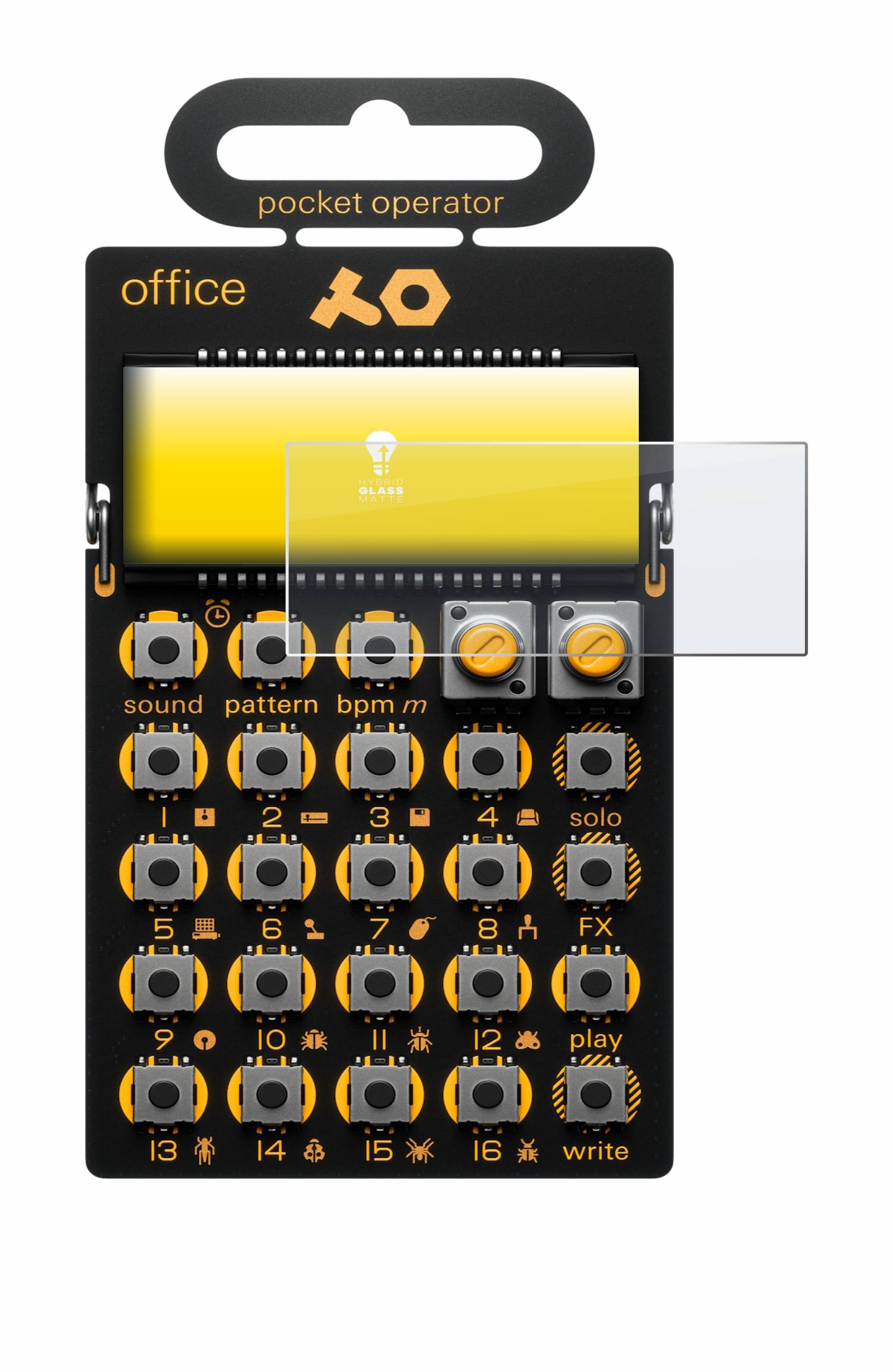 upscreen Hybrid Glas Matt Schutz-Folie für Teenage Engineering PO-24 office