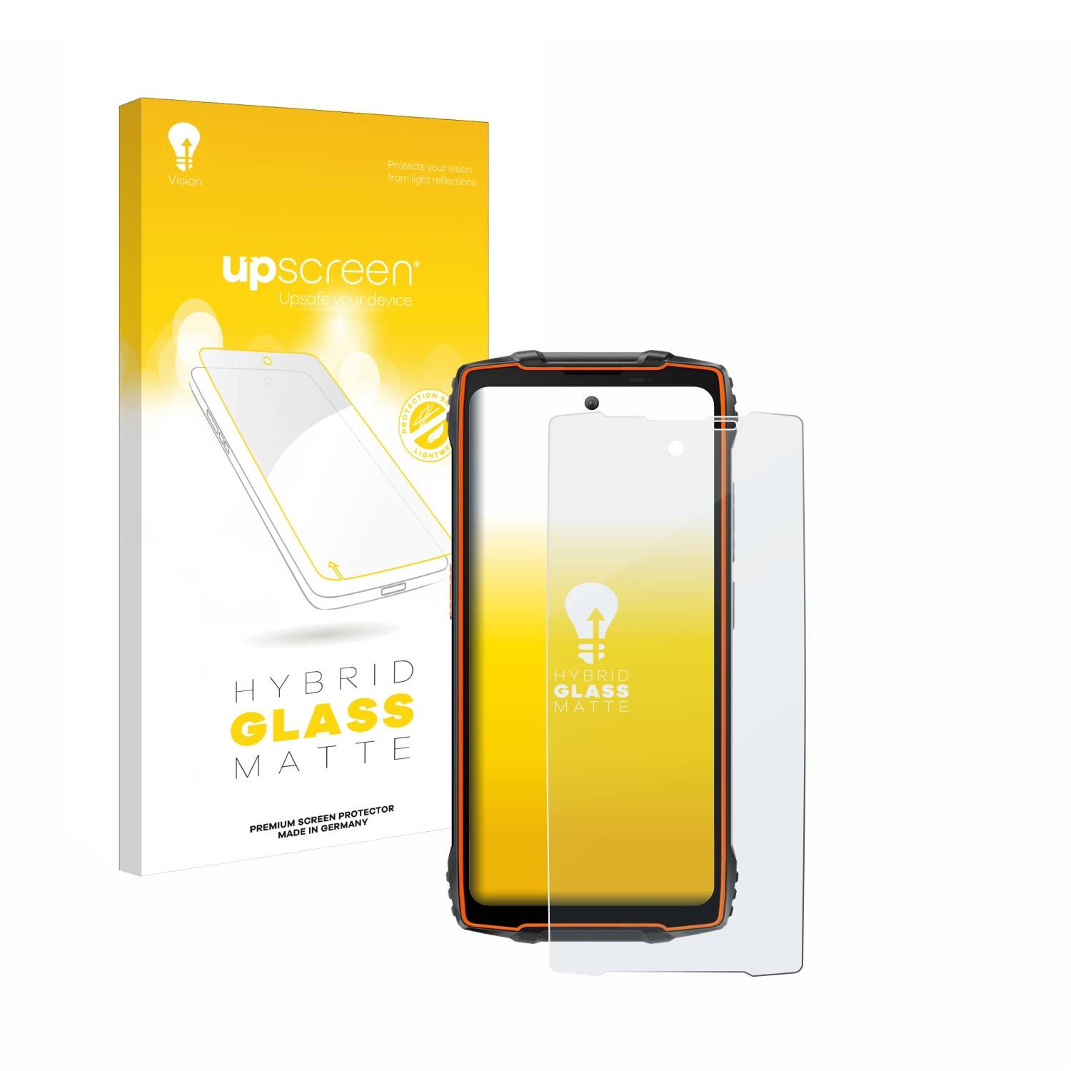 upscreen Flexible Schutz Glas Folie für Blackview Oscal Pilot 2 Schutzglas 9H Hybridglas Matt Entspiegelt