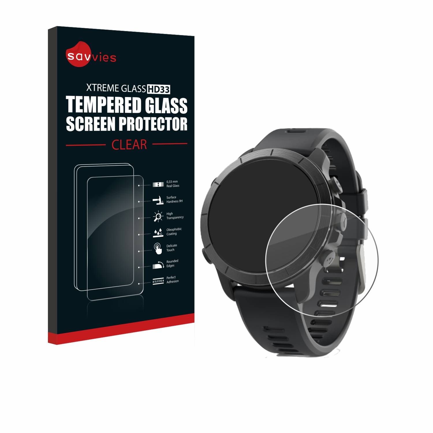 Savvies Clear Schutzglas für Wahoo Elemnt Rival