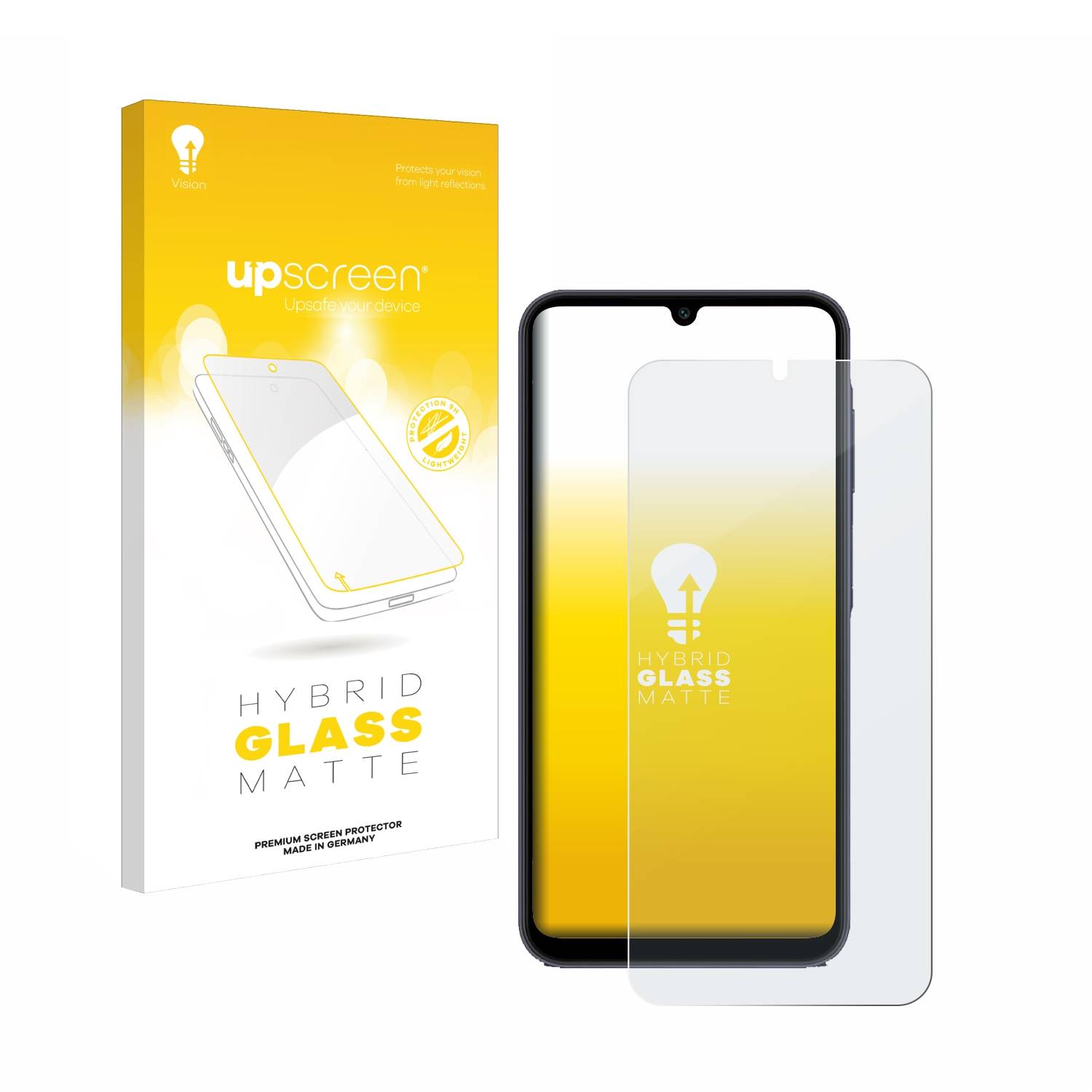 upscreen Hybrid Glas Matt Panzer-Folie für Samsung Galaxy A25 5G