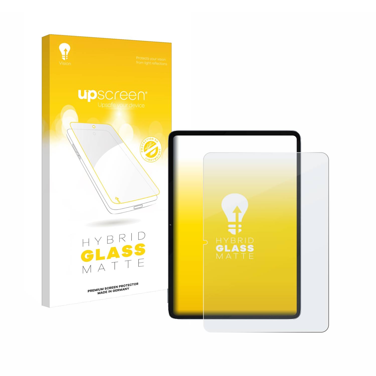 upscreen Flexible Schutz Glas Folie für Xiaomi Pad 6S Pro 12.4 " Schutzglas 9H Hybridglas Matt Entspiegelt