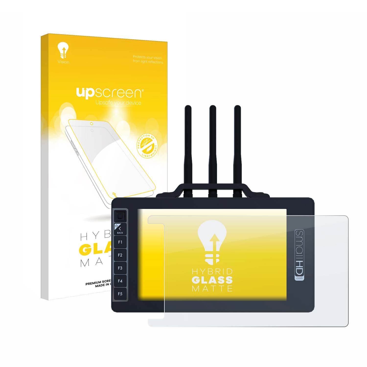 upscreen Flexible Schutz Glas Folie für SmallHD 703 Bolt Wireless Monitor Schutzglas 9H Hybridglas Matt Entspiegelt