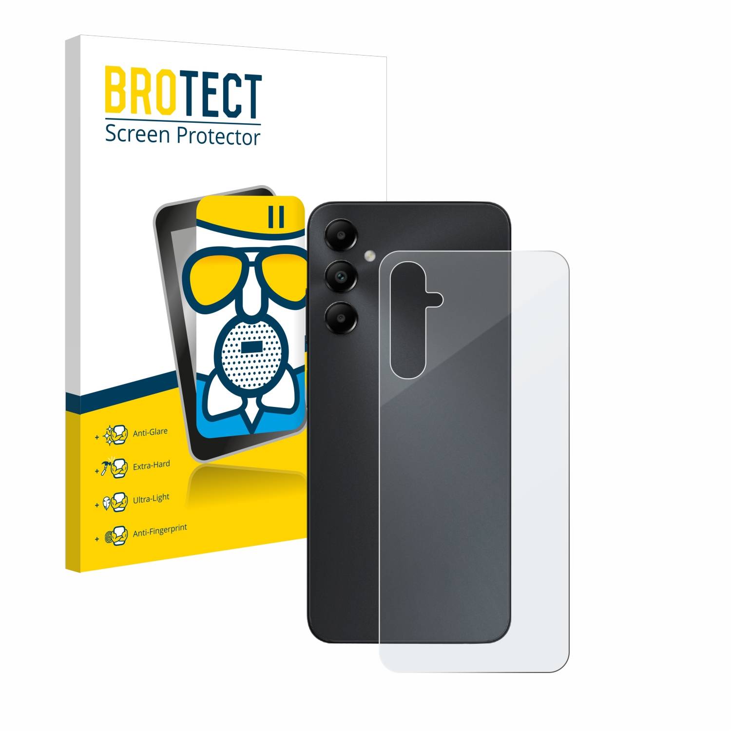 BROTECT AirGlass Matt Glas Schutz Folie für Samsung Galaxy A05s (Rückseite)