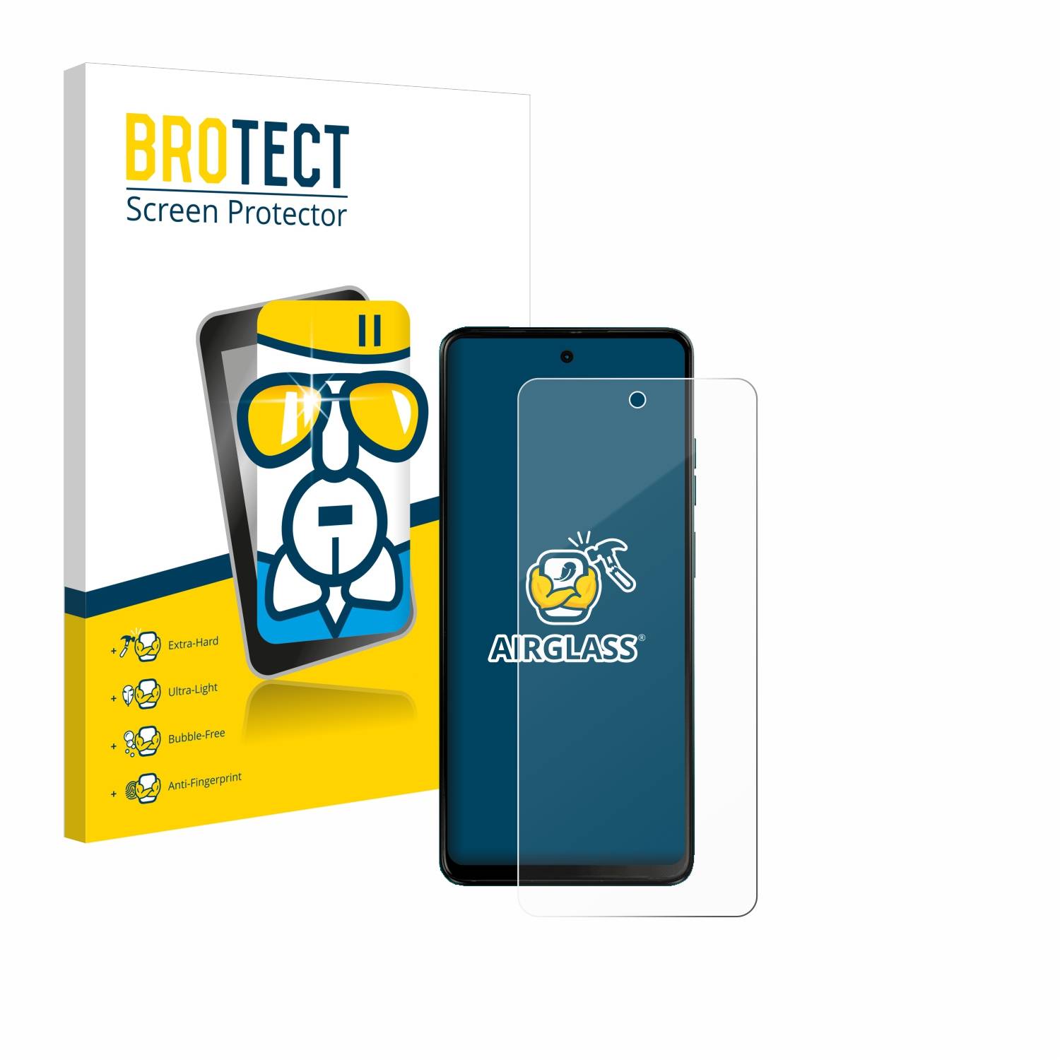 BROTECT AirGlass Glas Schutz-Folie für Motorola G04s - Schutzglas