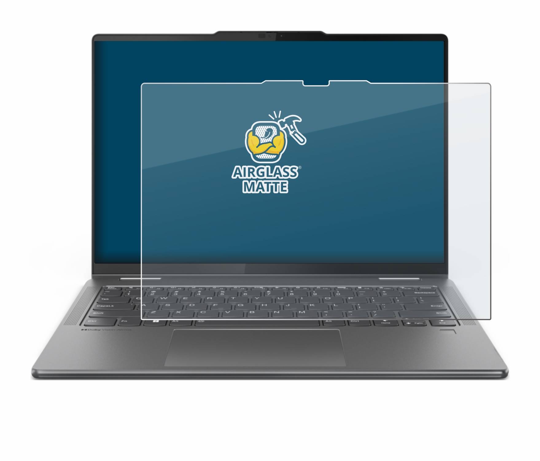 BROTECT AirGlass Matt Glas Panzer Folie für Lenovo Yoga 7 2-in-1 Gen 9 14