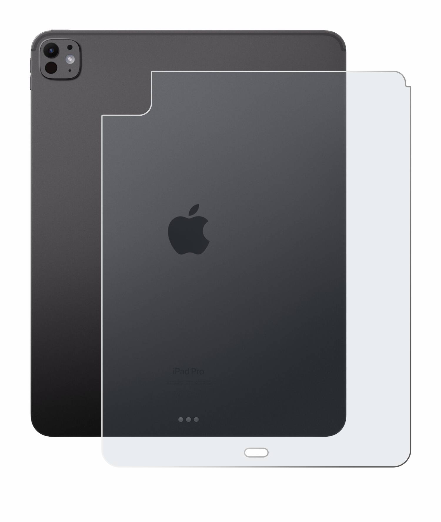 upscreen Reflection Shield Matt Schutzfolie für Apple iPad Pro 13 WiFi 2024 (Rückseite)