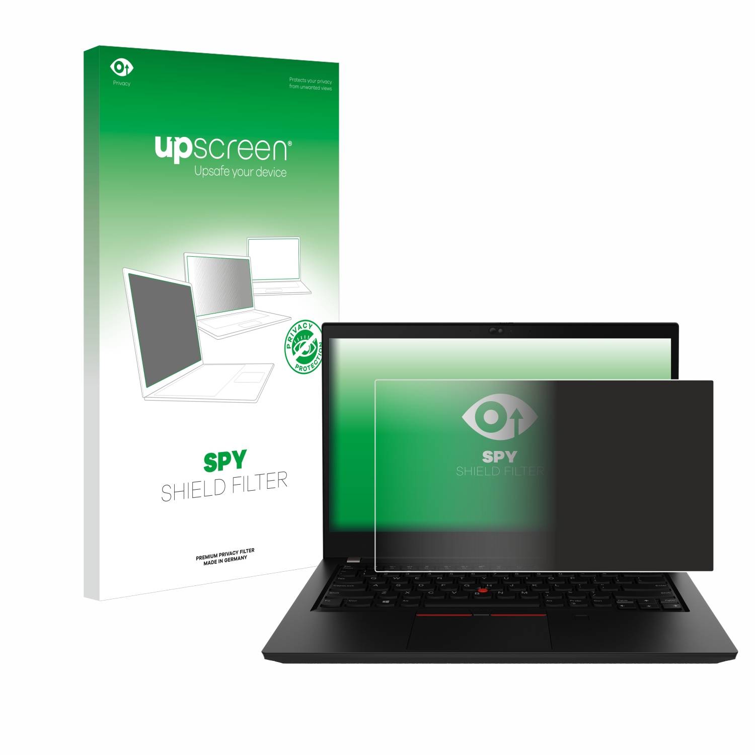 upscreen Blickschutzfilter für Lenovo ThinkPad P14s Gen 2 Blaulichtfilter Sichtschutz Privacy Anti Spy abnehmbar