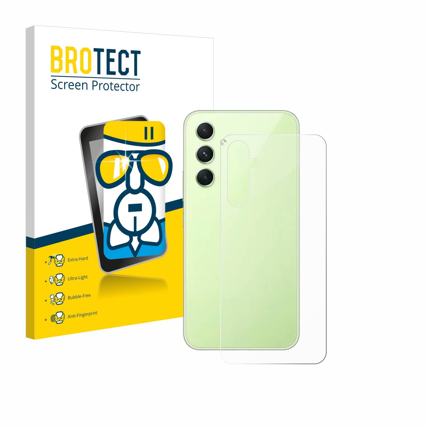 BROTECT AirGlass Glas Panzer-Folie für Samsung Galaxy A54 5G Enterprise Edition (Rückseite) - Schutzglas