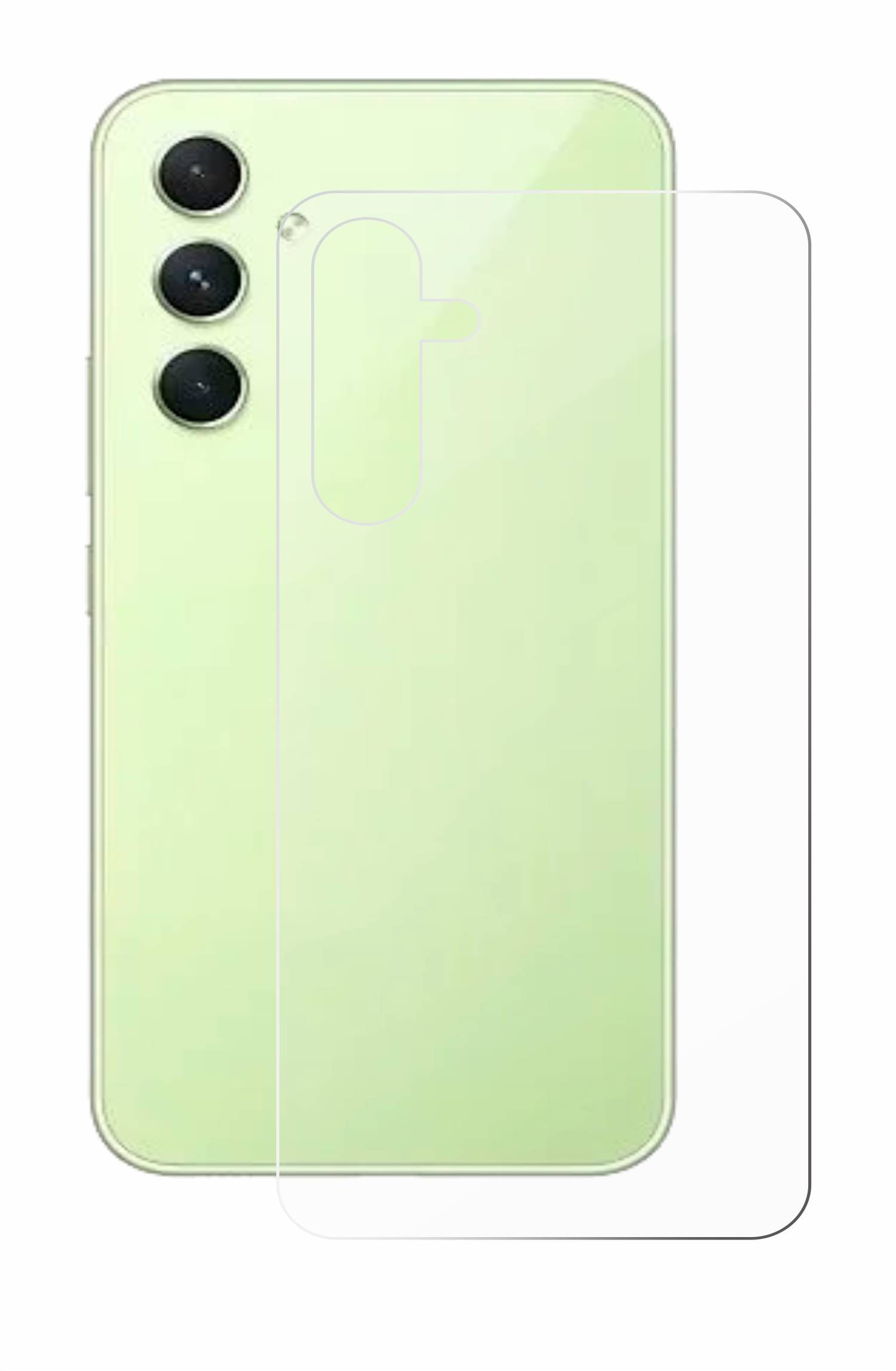 BROTECT AirGlass Glas Panzer-Folie für Samsung Galaxy A54 5G Enterprise Edition (Rückseite) - Schutzglas
