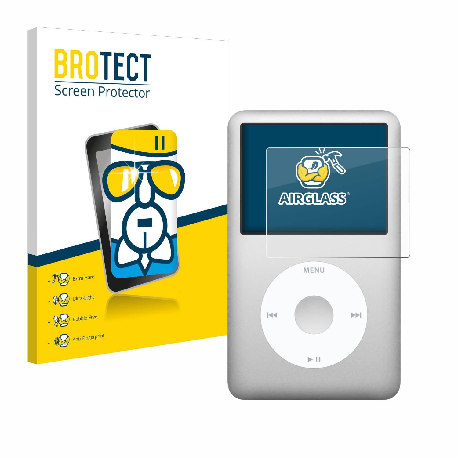 BROTECT AirGlass Glas Schutz-Folie für Apple iPod classic 160 GB (7. Gen.) - Schutzglas