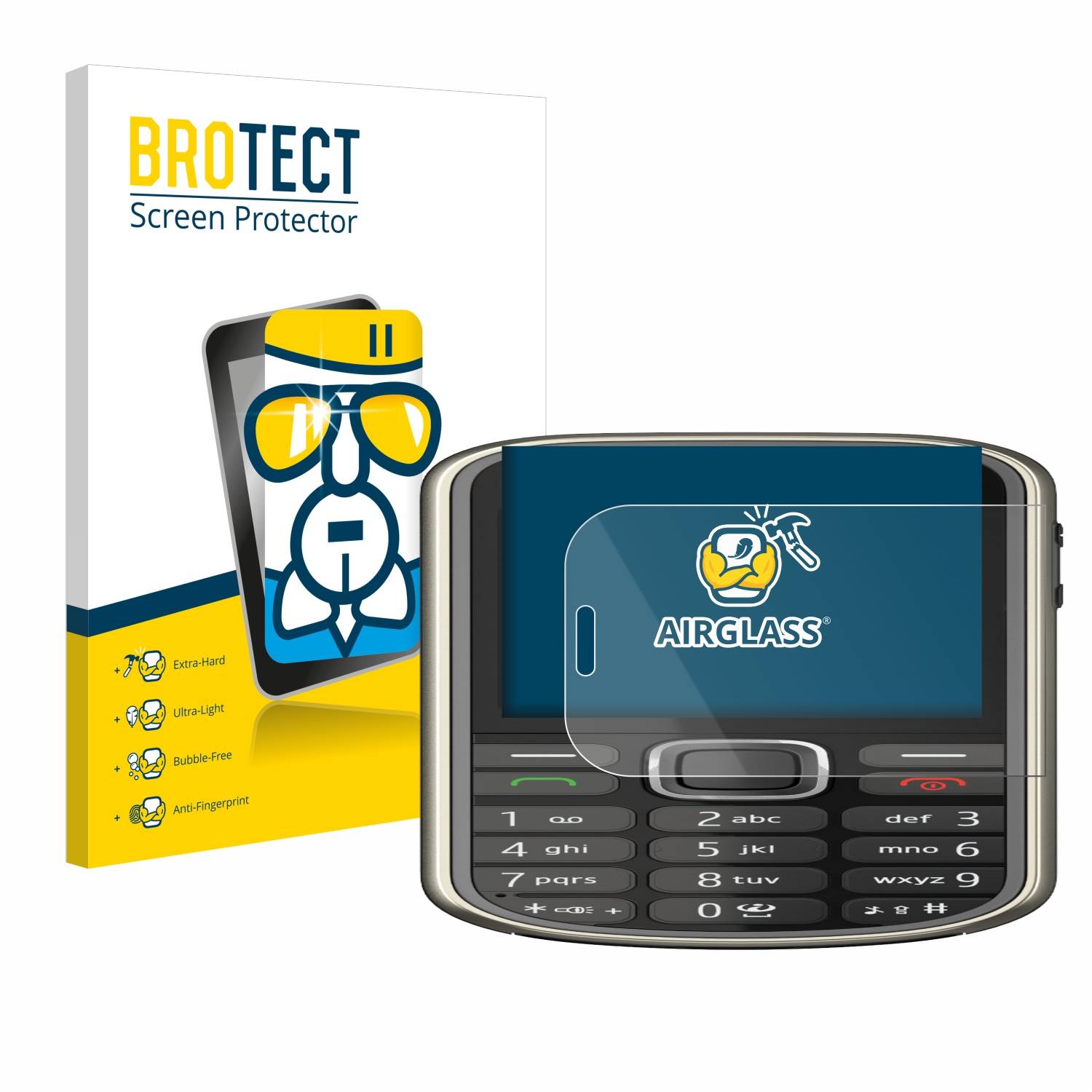 BROTECT AirGlass Glas Schutz-Folie für Nokia 3720 classic - Schutzglas